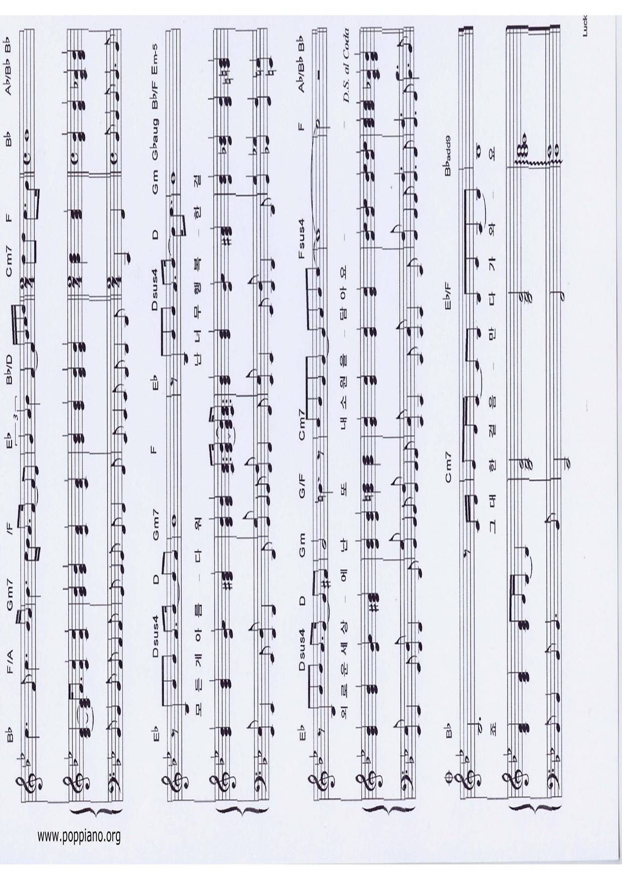 Ashily Lucky Sheet Music Pdf Free Score Download