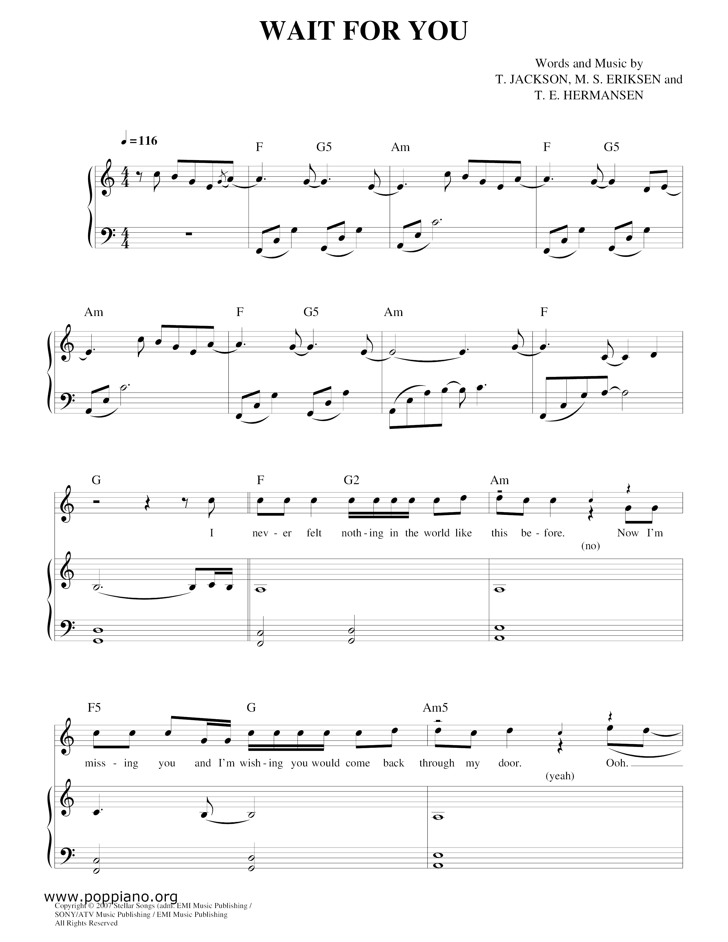 I Wait For You Lyrics - b16vph0