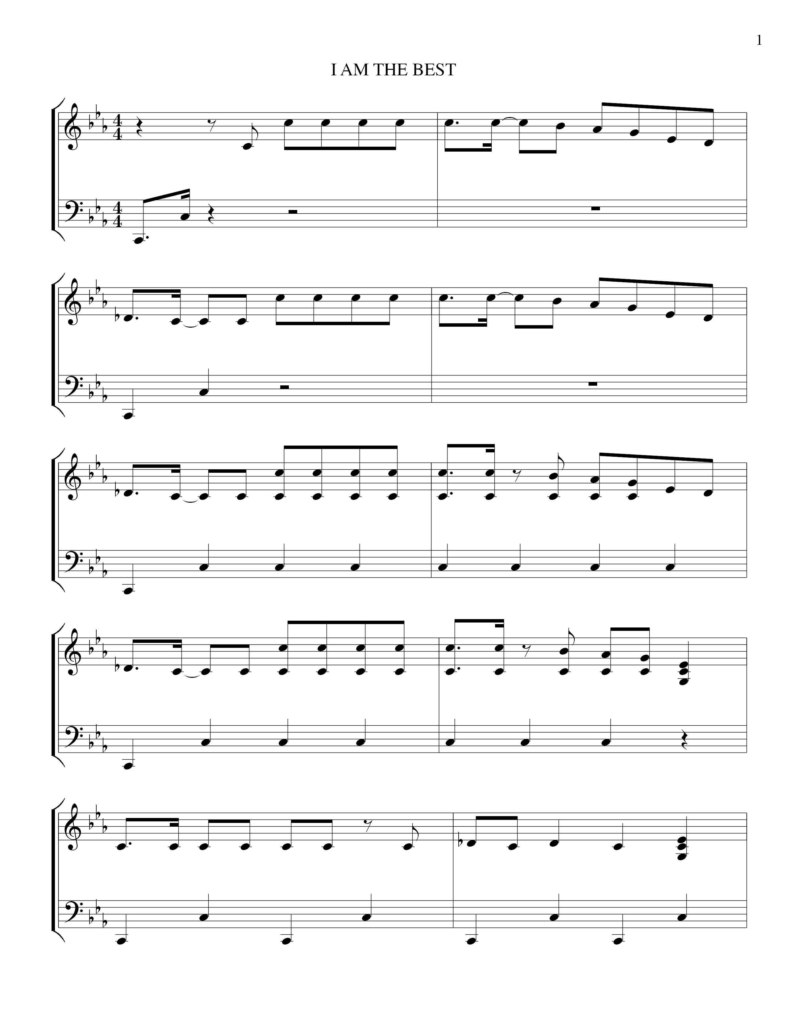 2ne1 I Am The Best Sheet Music Pdf Free Score Download 2ne1 I Am The Best Sheet Music Pdf Free Score Download