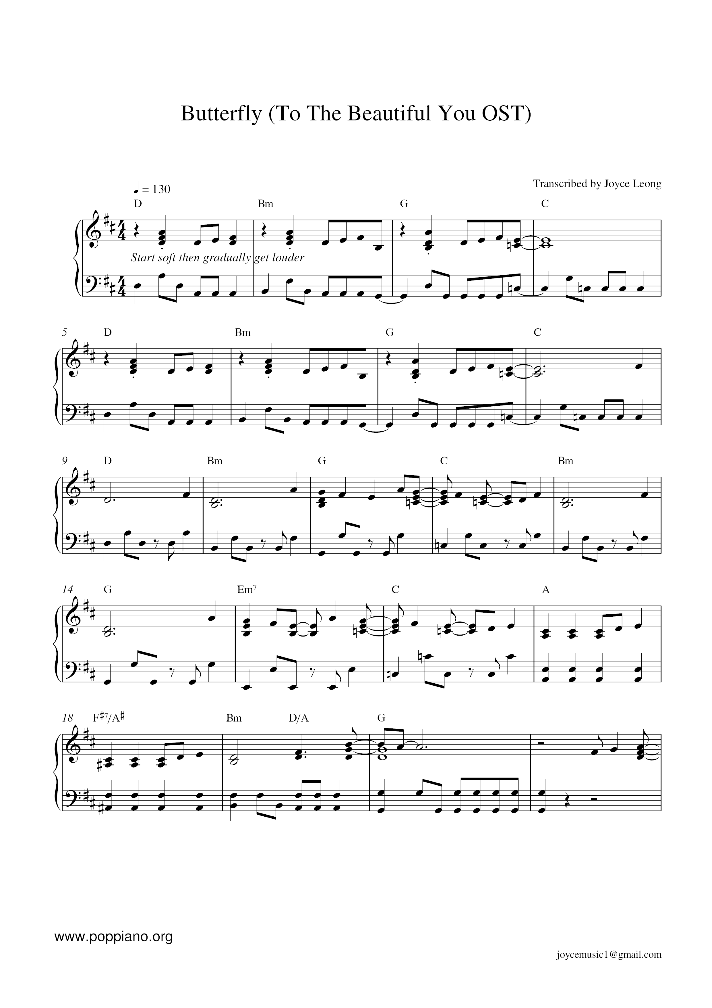 Jessica 少女時代 Krystal F X To The Beautiful You Butterfly Sheet Music Pdf Free Score Download Jessica 少女時代 Krystal F X To The Beautiful You Butterfly Sheet Music Pdf Free Score Download