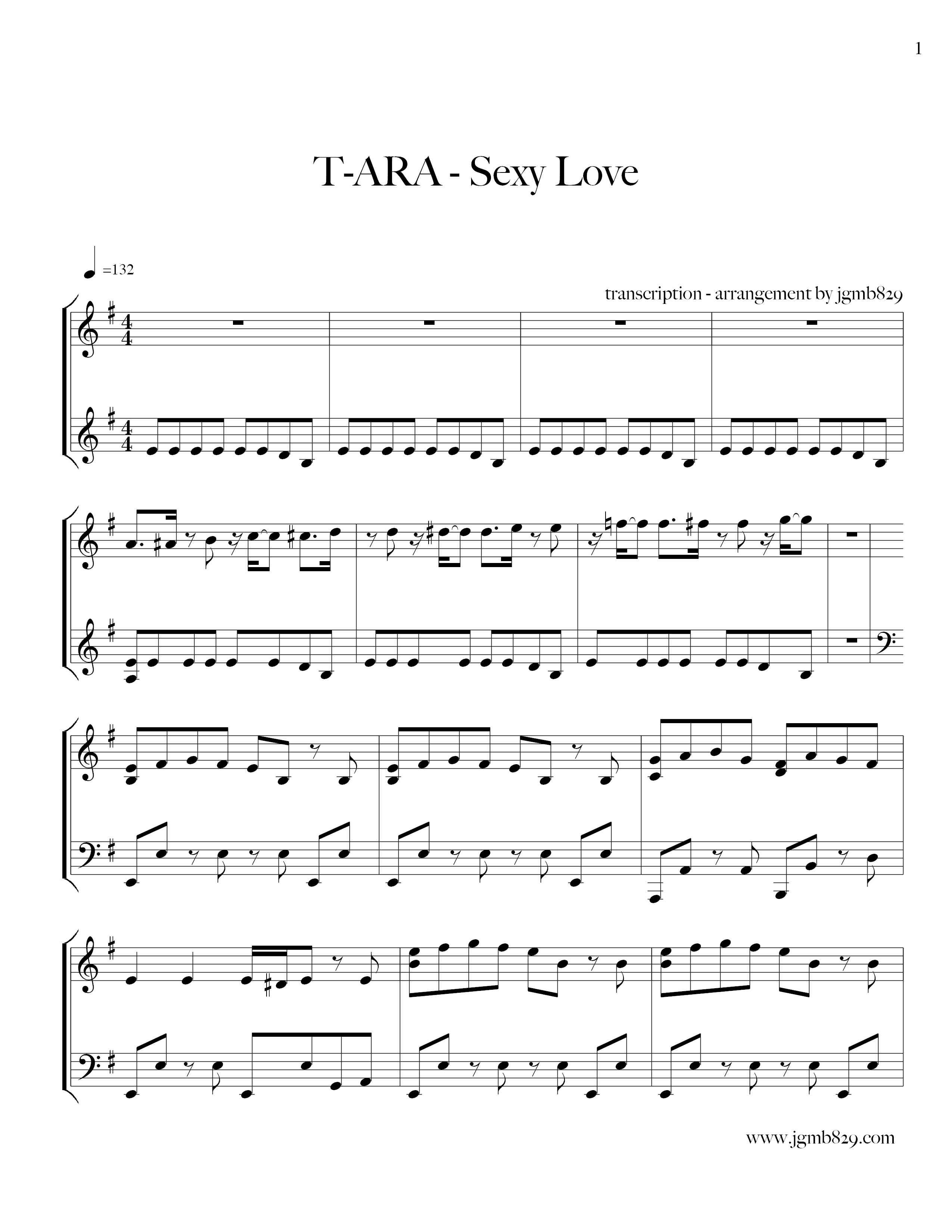 Sexy Love Score