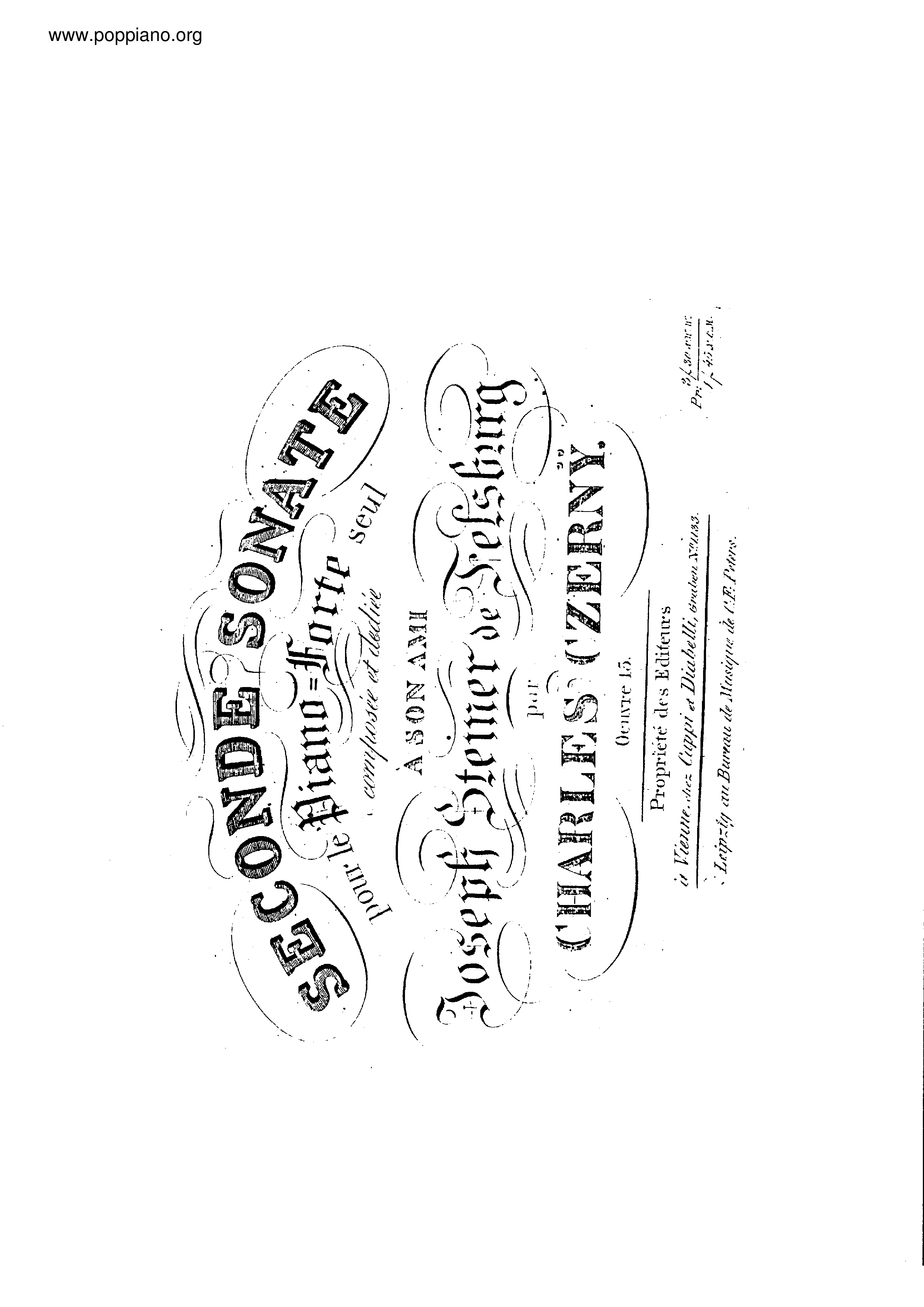 Sonata No.2 in A minor, Op.15琴譜