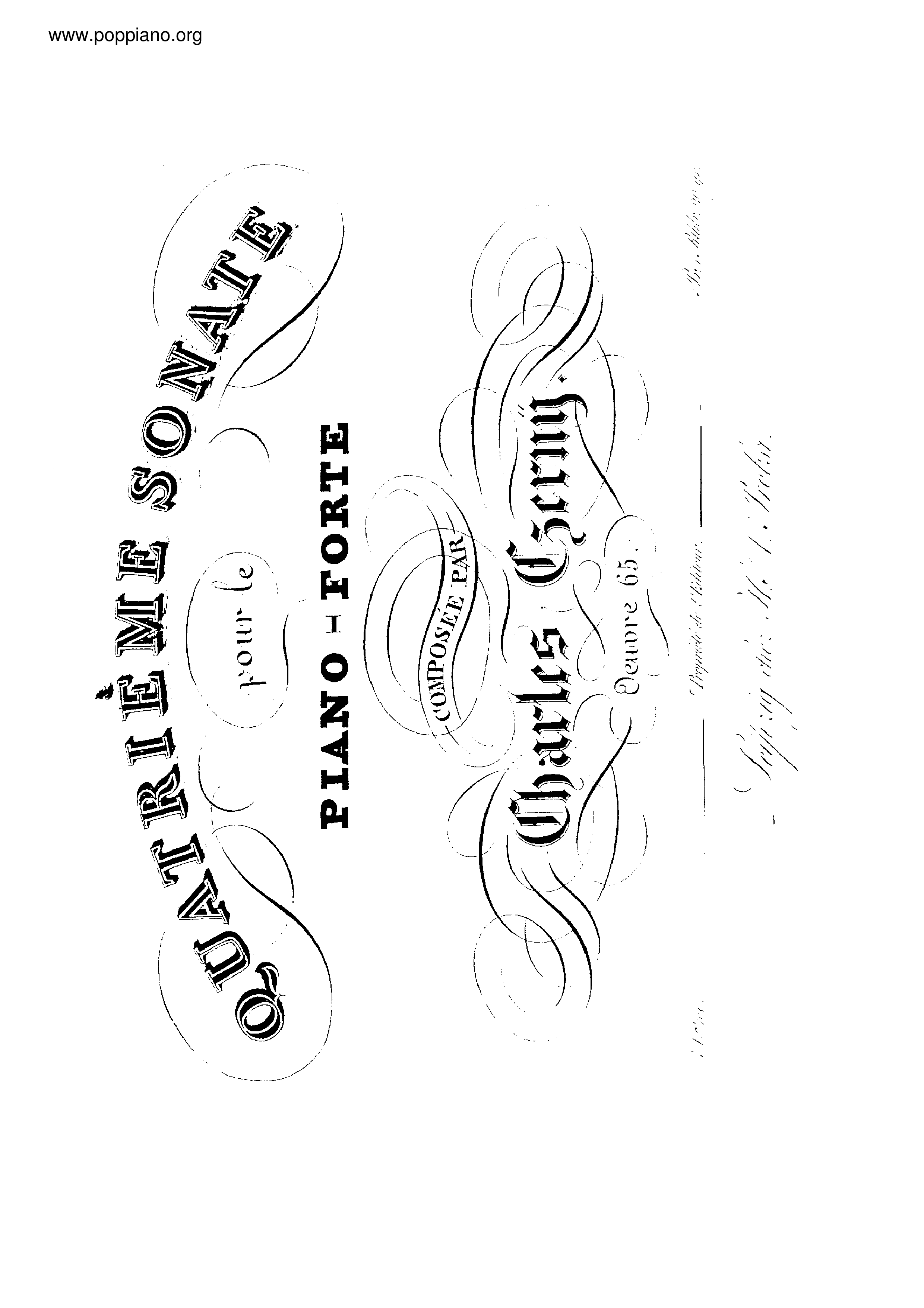 Sonata No.4, Op.65琴譜