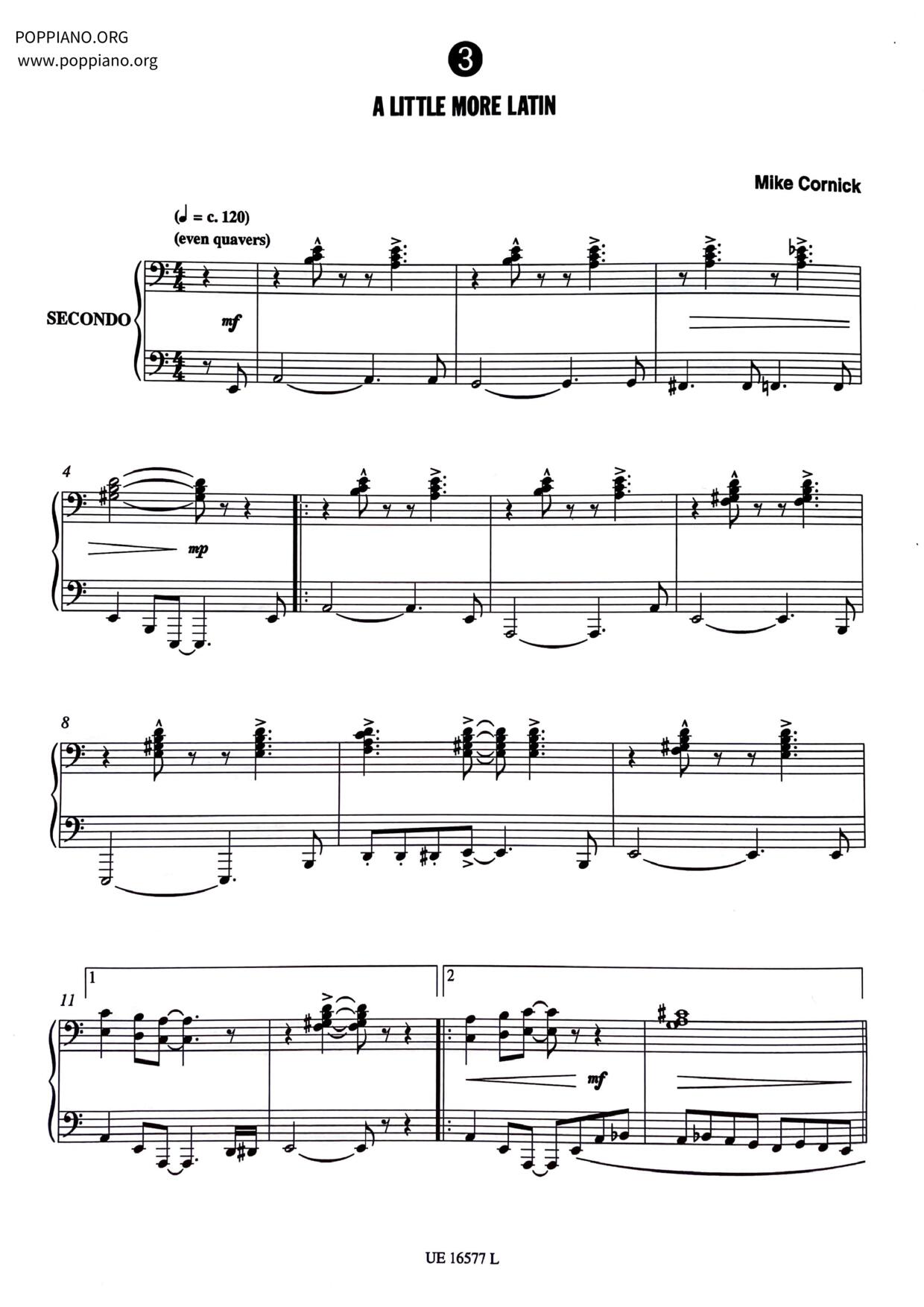 A Little More Latin琴譜