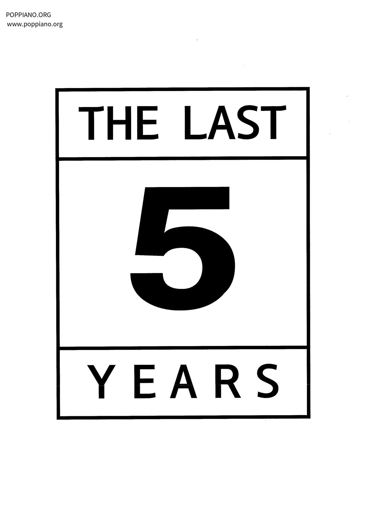 The Last Five Years琴譜