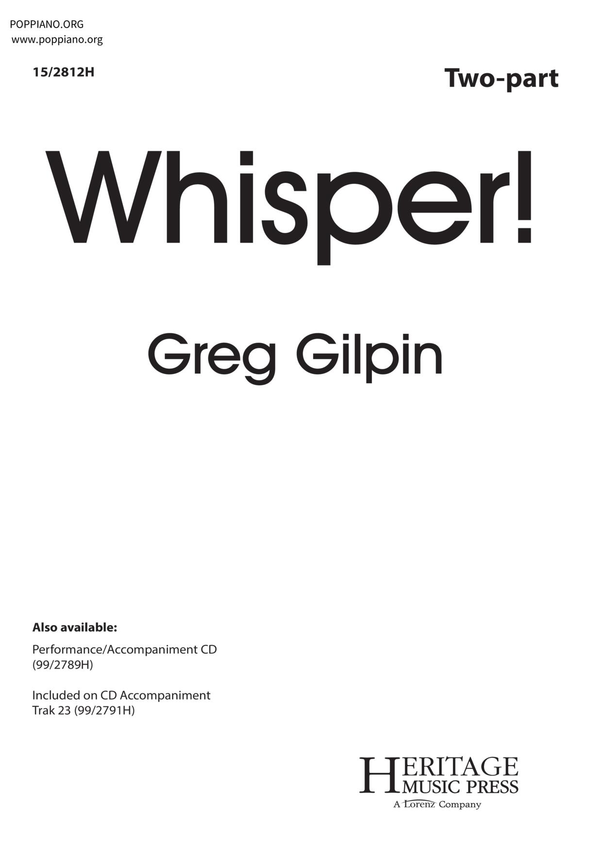 Whisper!琴譜