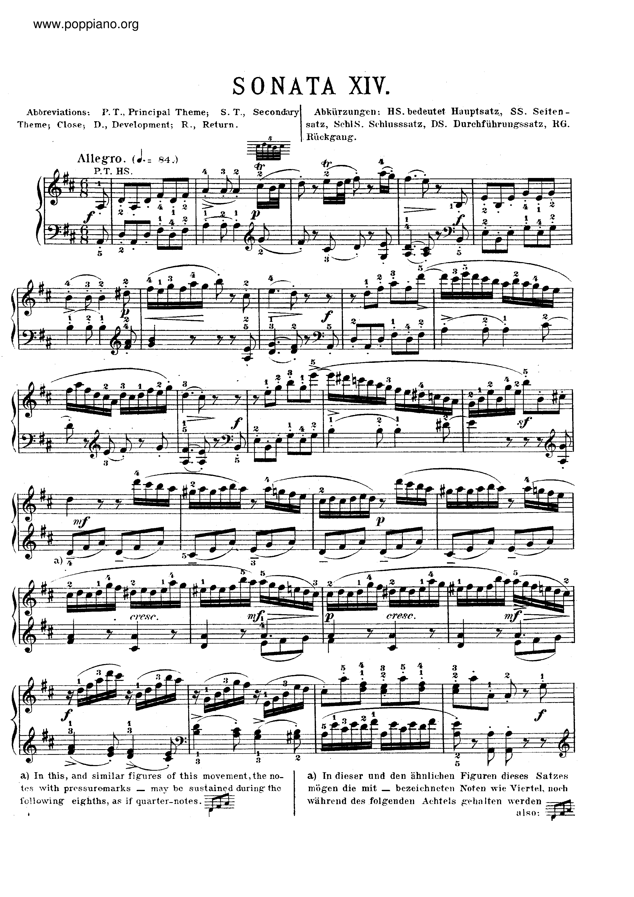 MozartPiano Sonata in D major, K. 576 Sheet Music pdf, Free Score Download ★