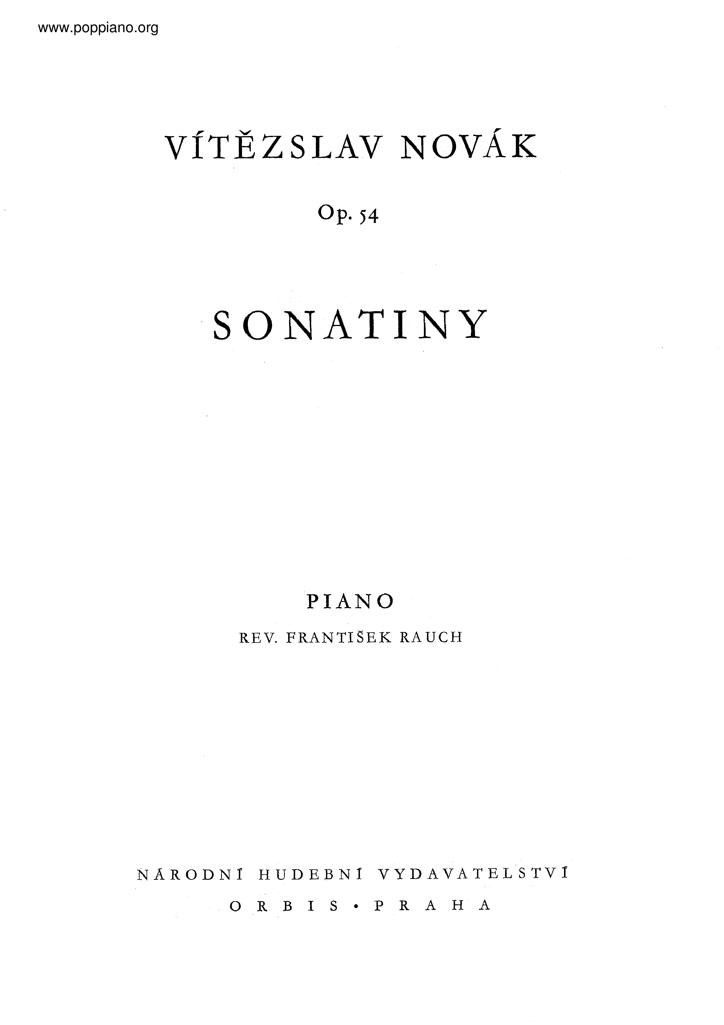 Sonatinas, Op.54琴譜