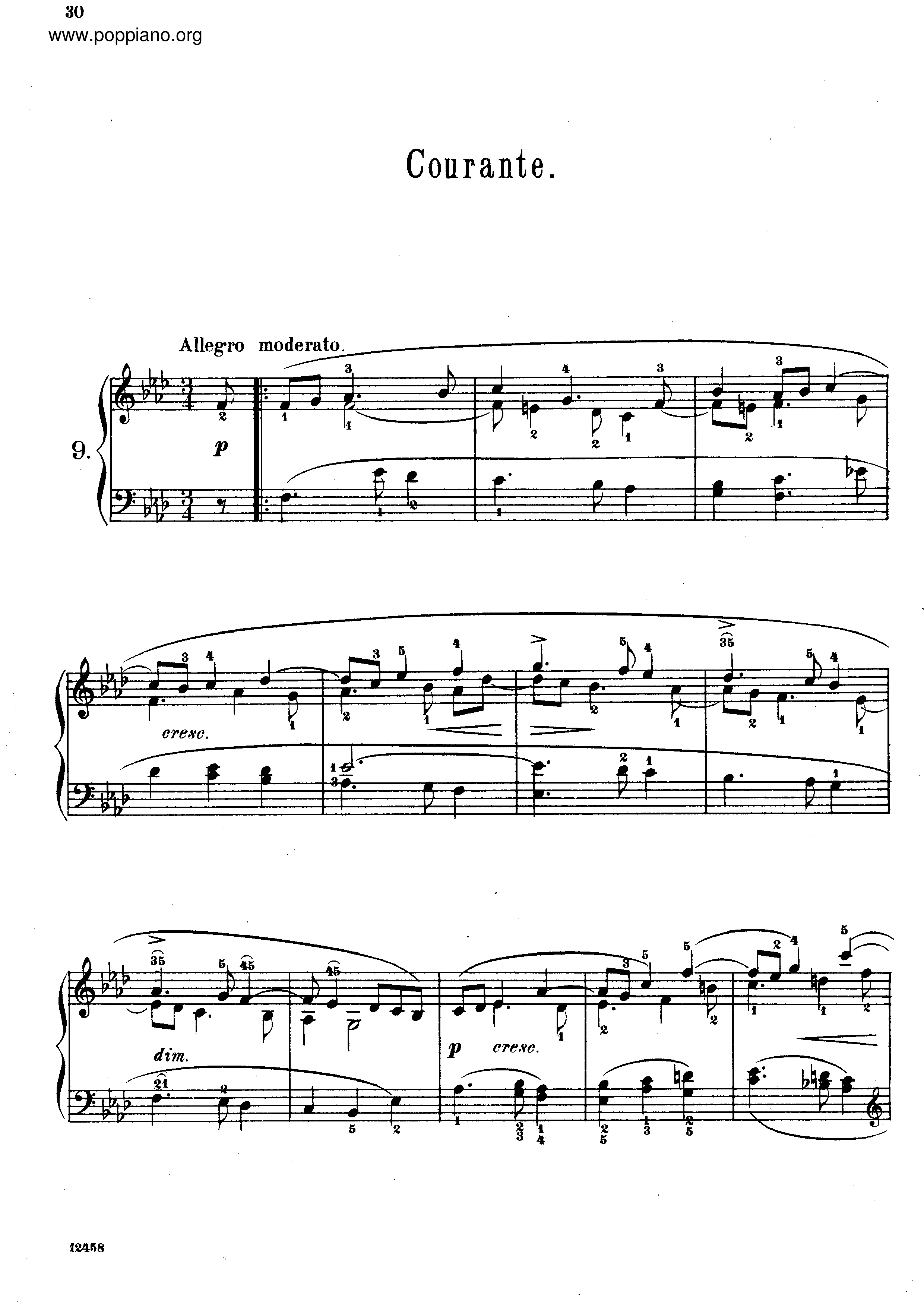 Pieces No. 9-12琴譜
