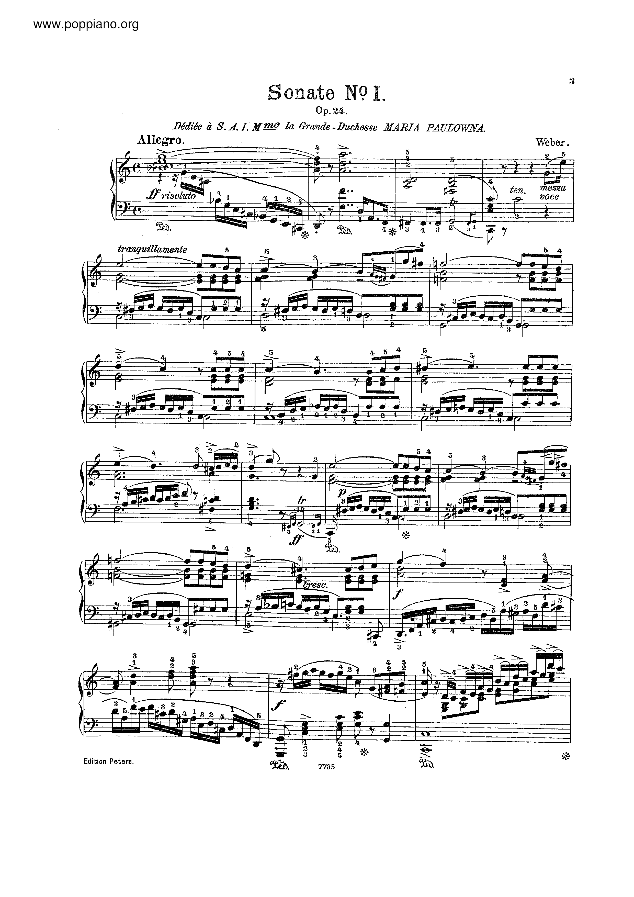 Piano Sonata No.1, Op.24琴譜