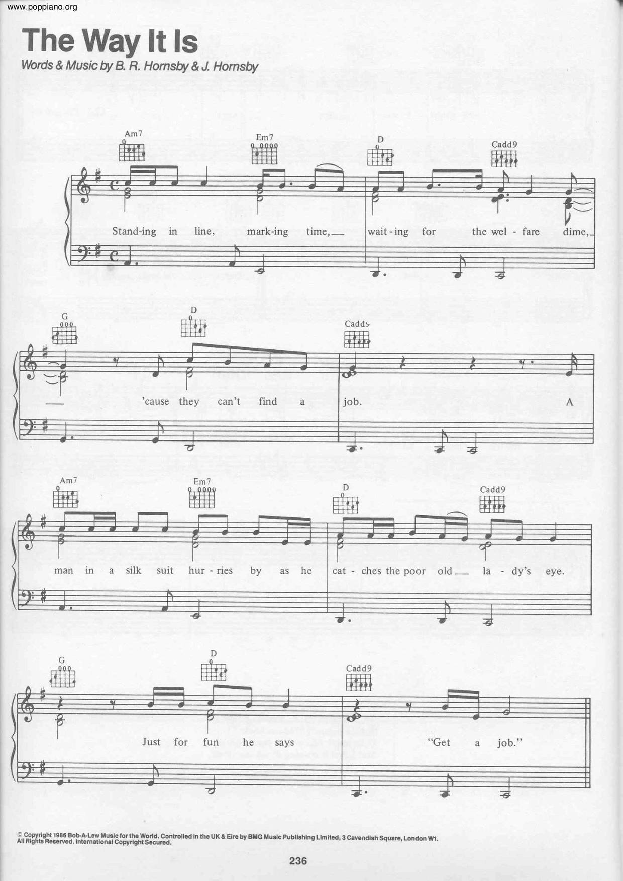 And That Was The Way It Is Chords