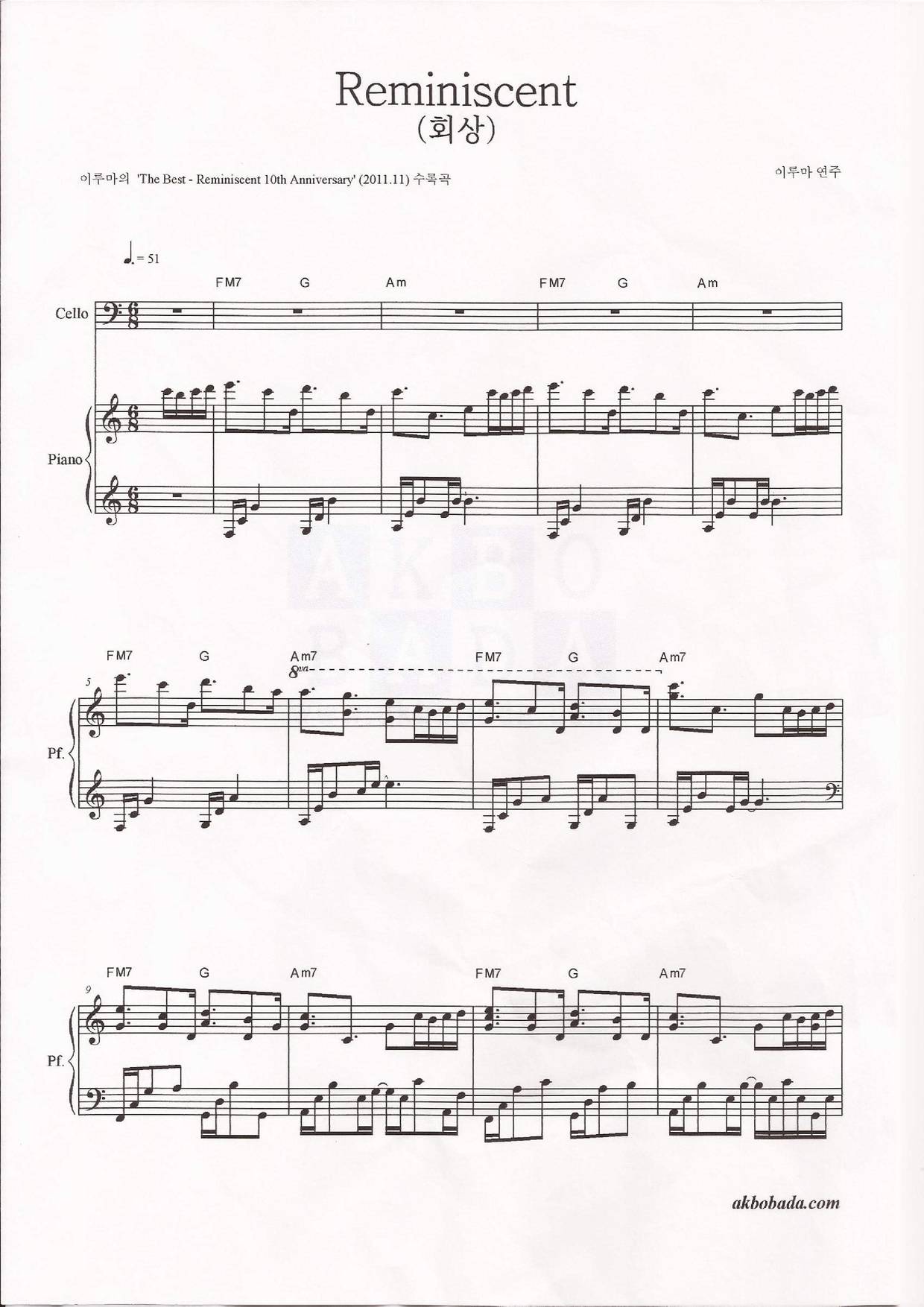 YirumaReminiscent Sheet Music pdf, Free Score Download ★