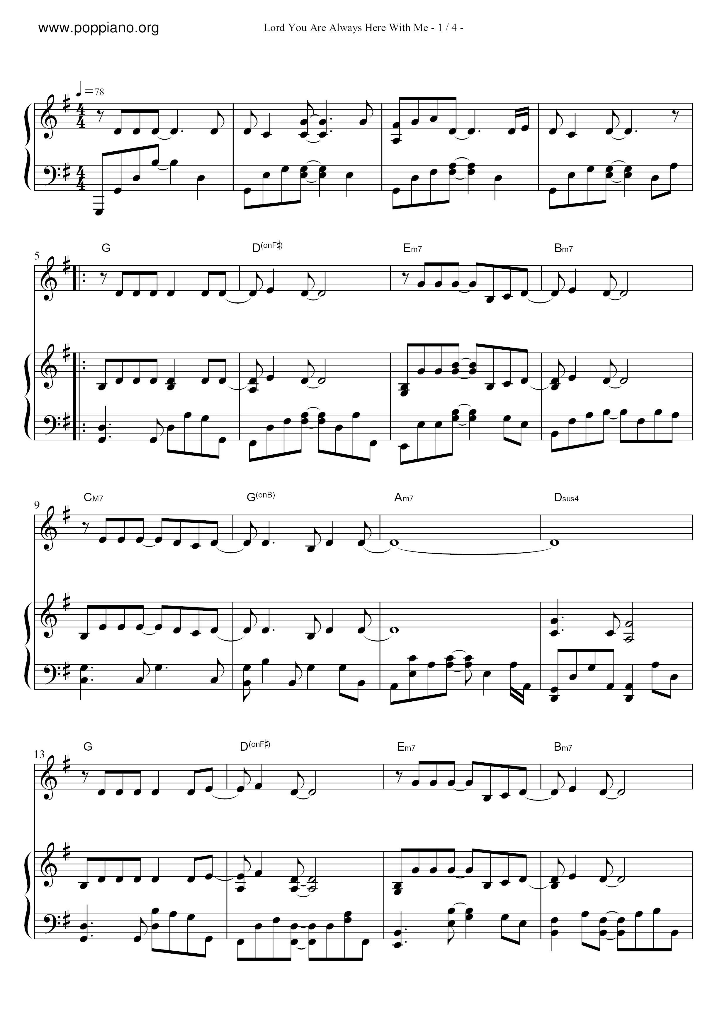 hymn-lord-you-are-always-here-with-me-sheet-music-pdf-free-score