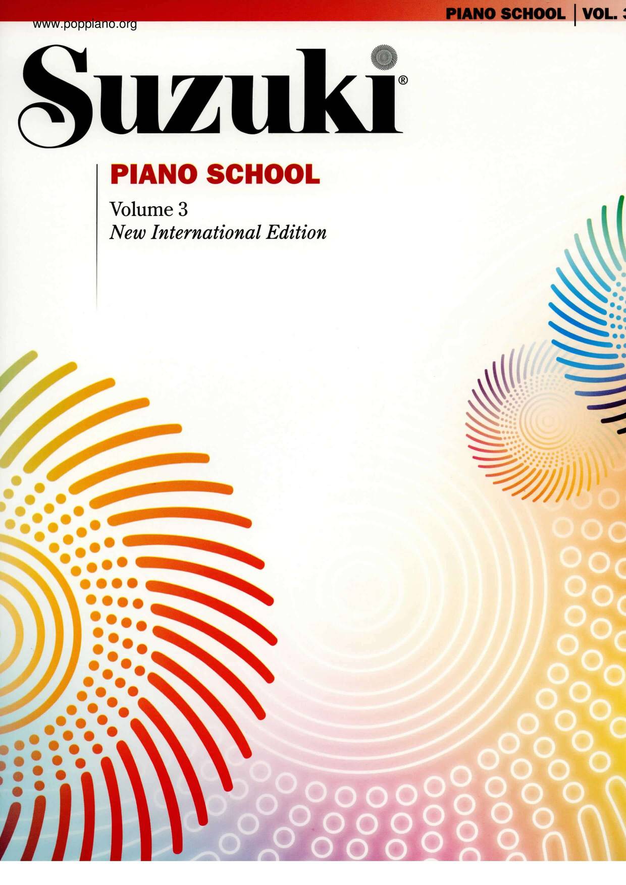 Suzuki Piano School Volume 3琴譜