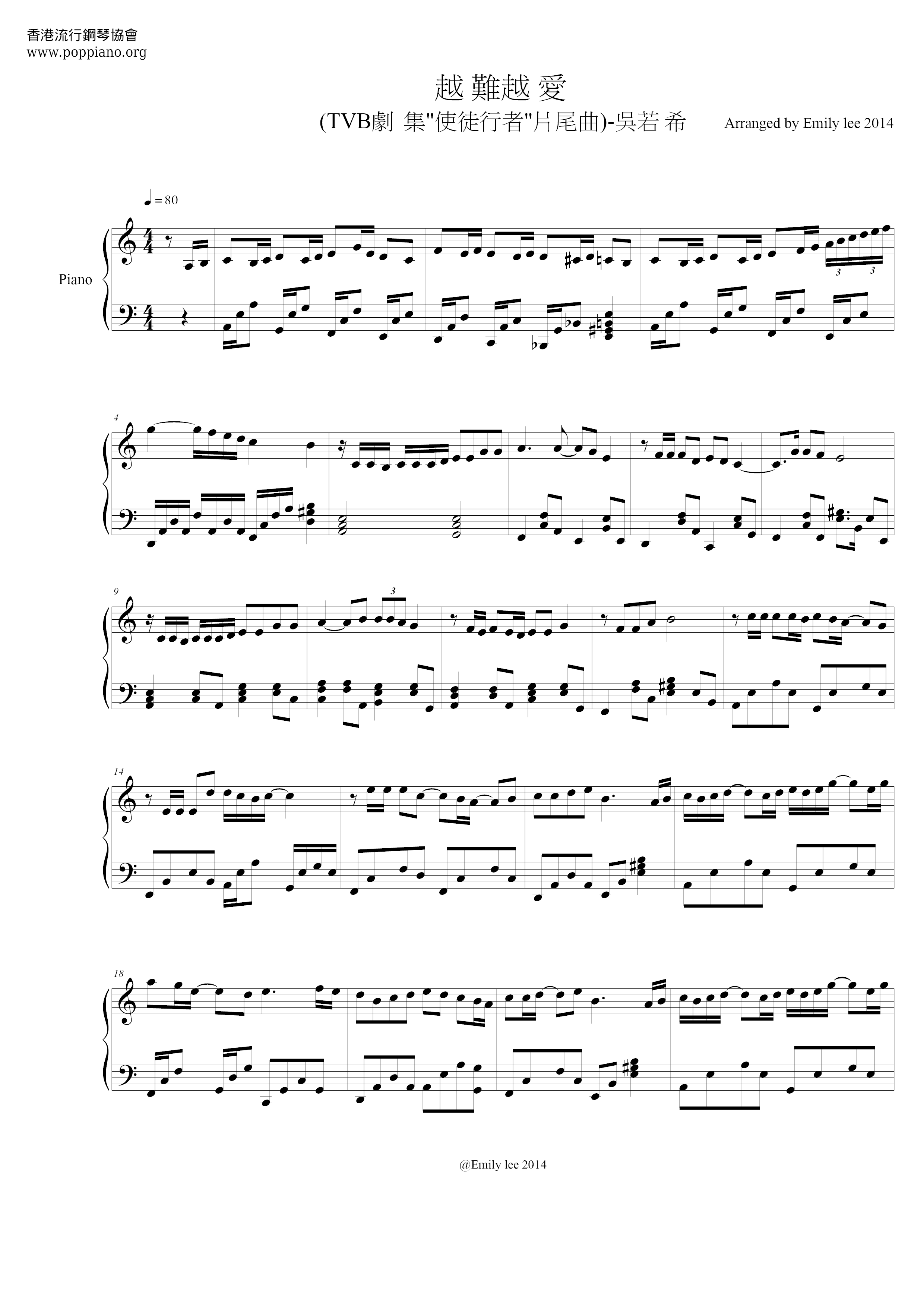 Jinny Ng Love Is Not Easy Sheet Music Pdf Free Score Download