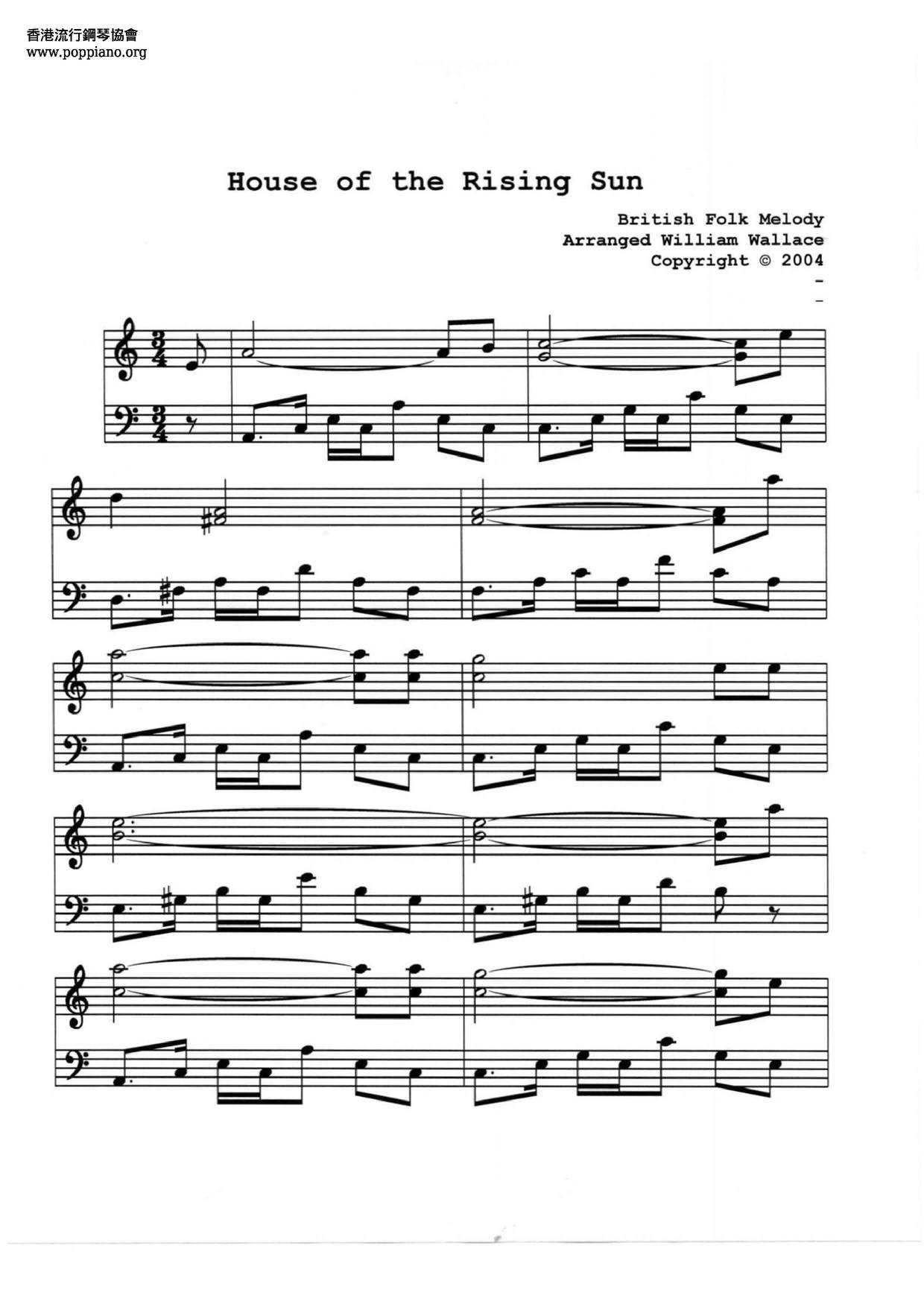The Animals The House Of Rising Sun Sheet Music Pdf Free Score Download,French Country Family Room Decorating Ideas