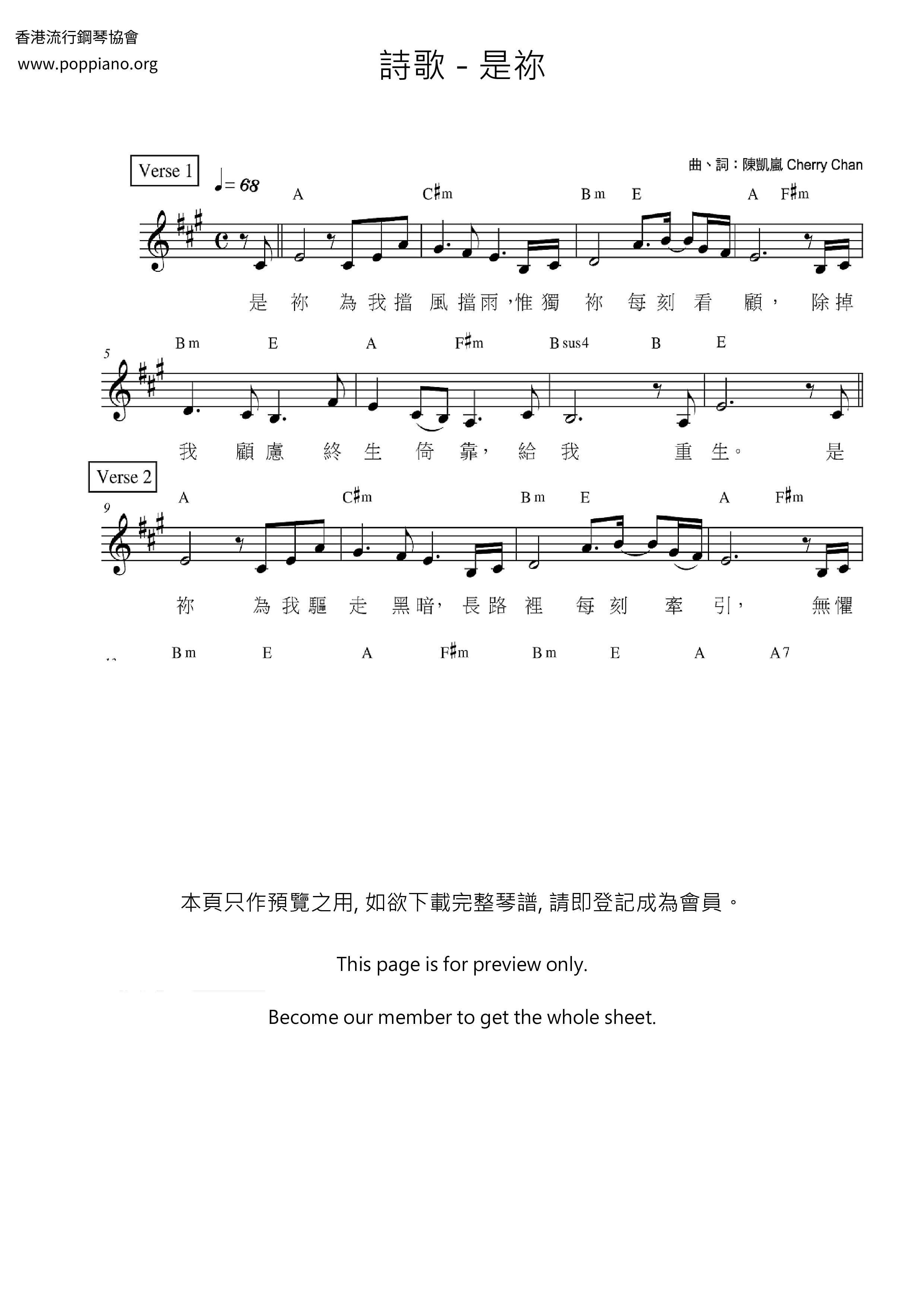 是祢琴譜