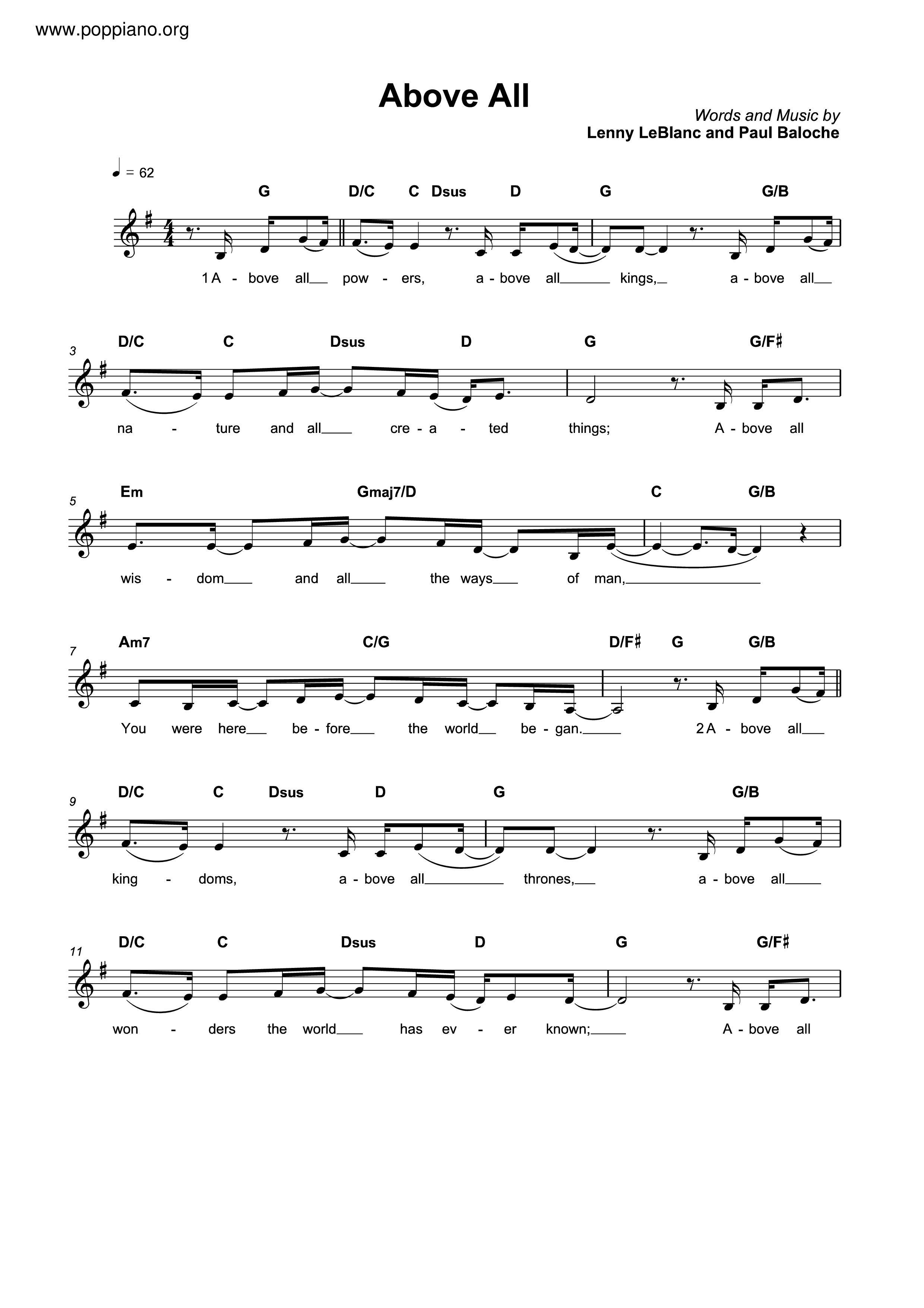 Hymn Above All Sheet Music Pdf Free Score Download Hymn Above All Sheet Music Pdf Free Score Download