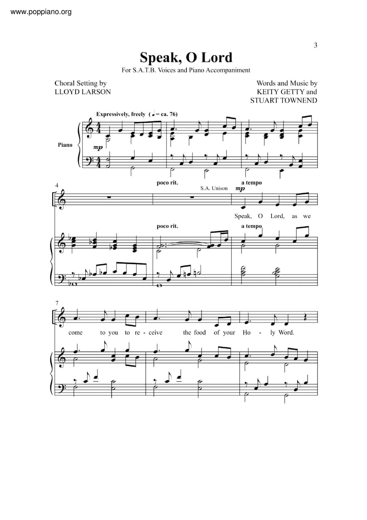 Hymn Speak O Lord Sheet Music Pdf Free Score Download Hymn Speak O Lord Sheet Music Pdf Free Score Download