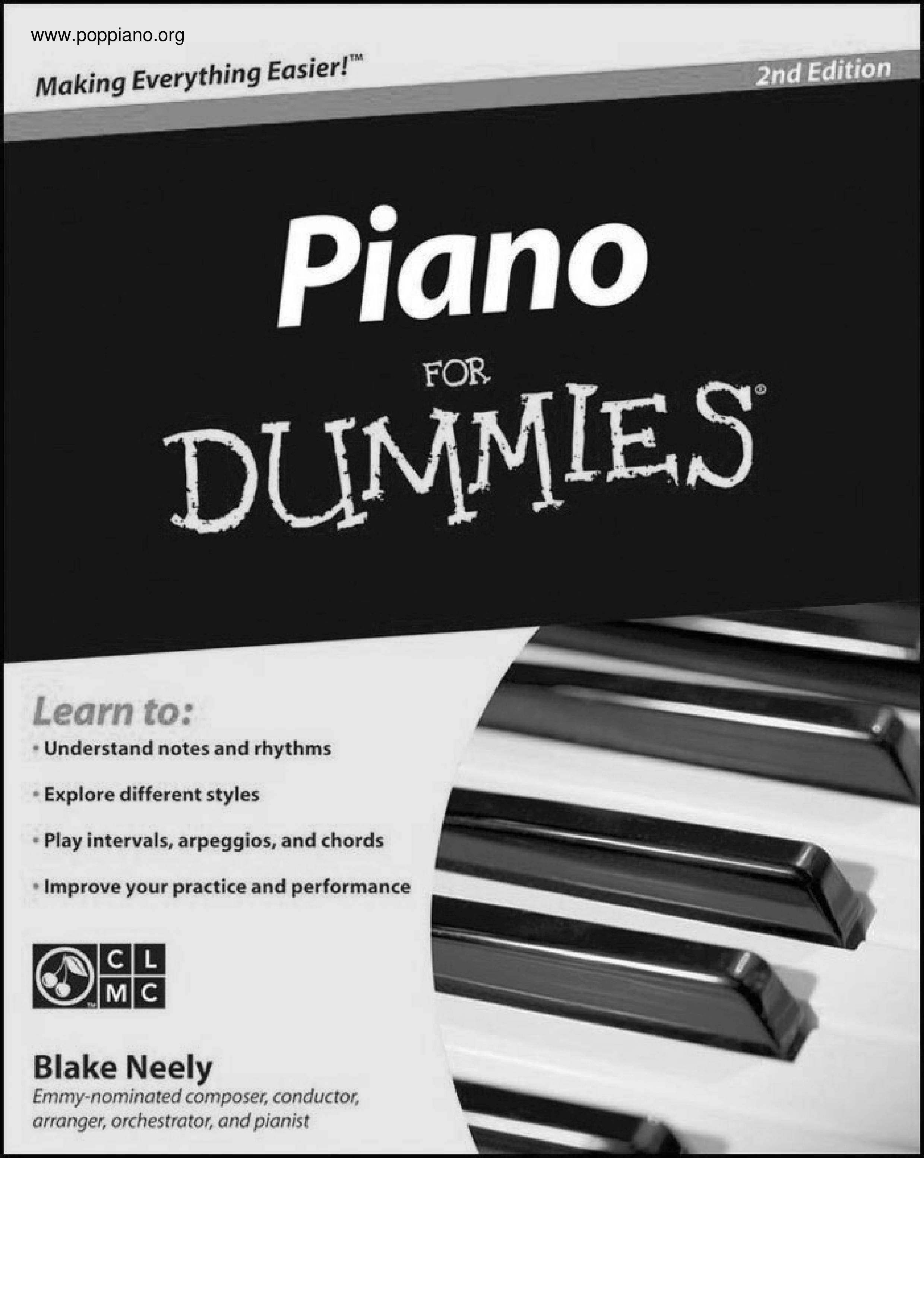 Book piano for dummies sheet music pdf free score download 