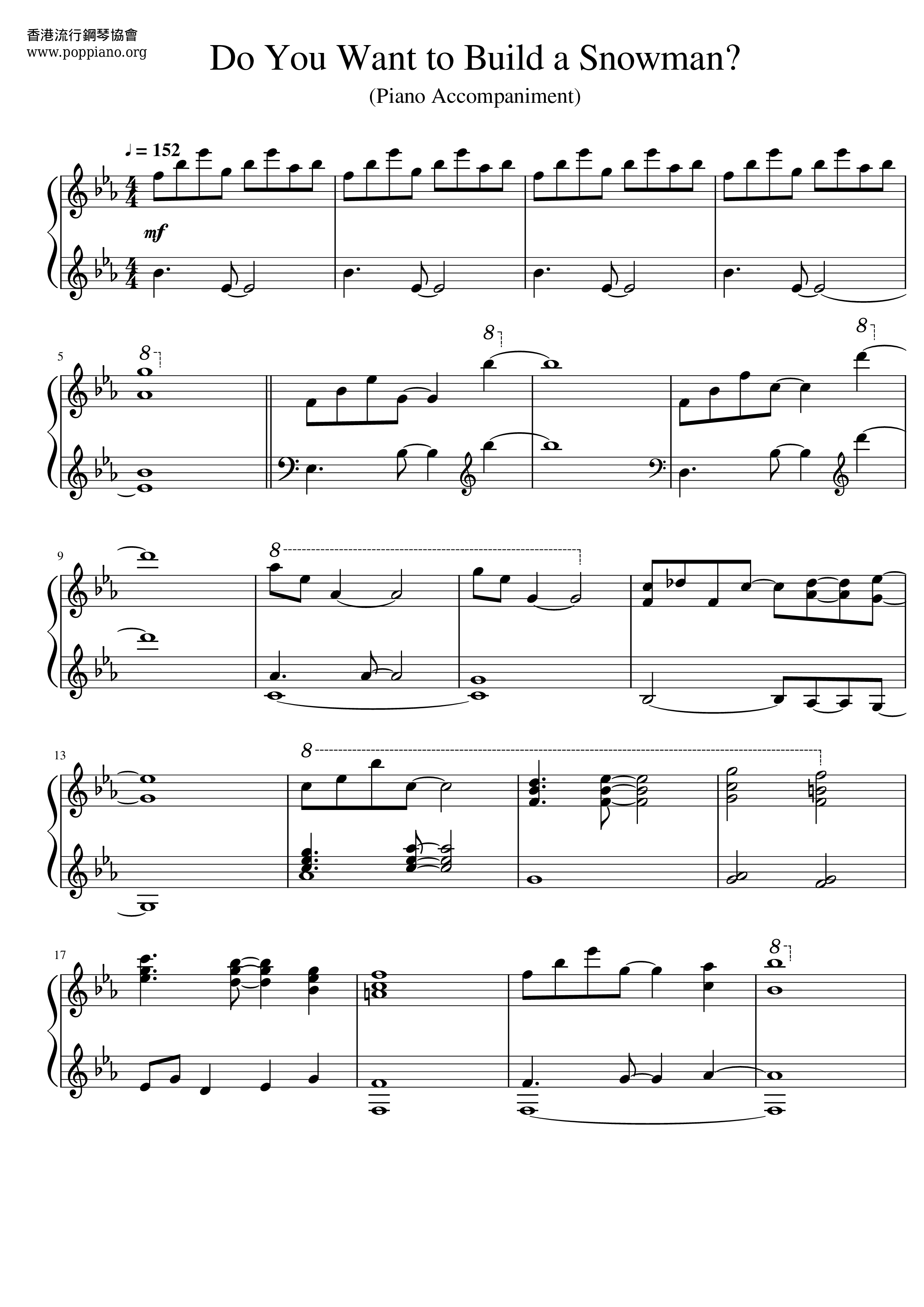 Frozen Do You Want To Build A Snowman Sheet Music Pdf アナと雪の女王 Free Score Download