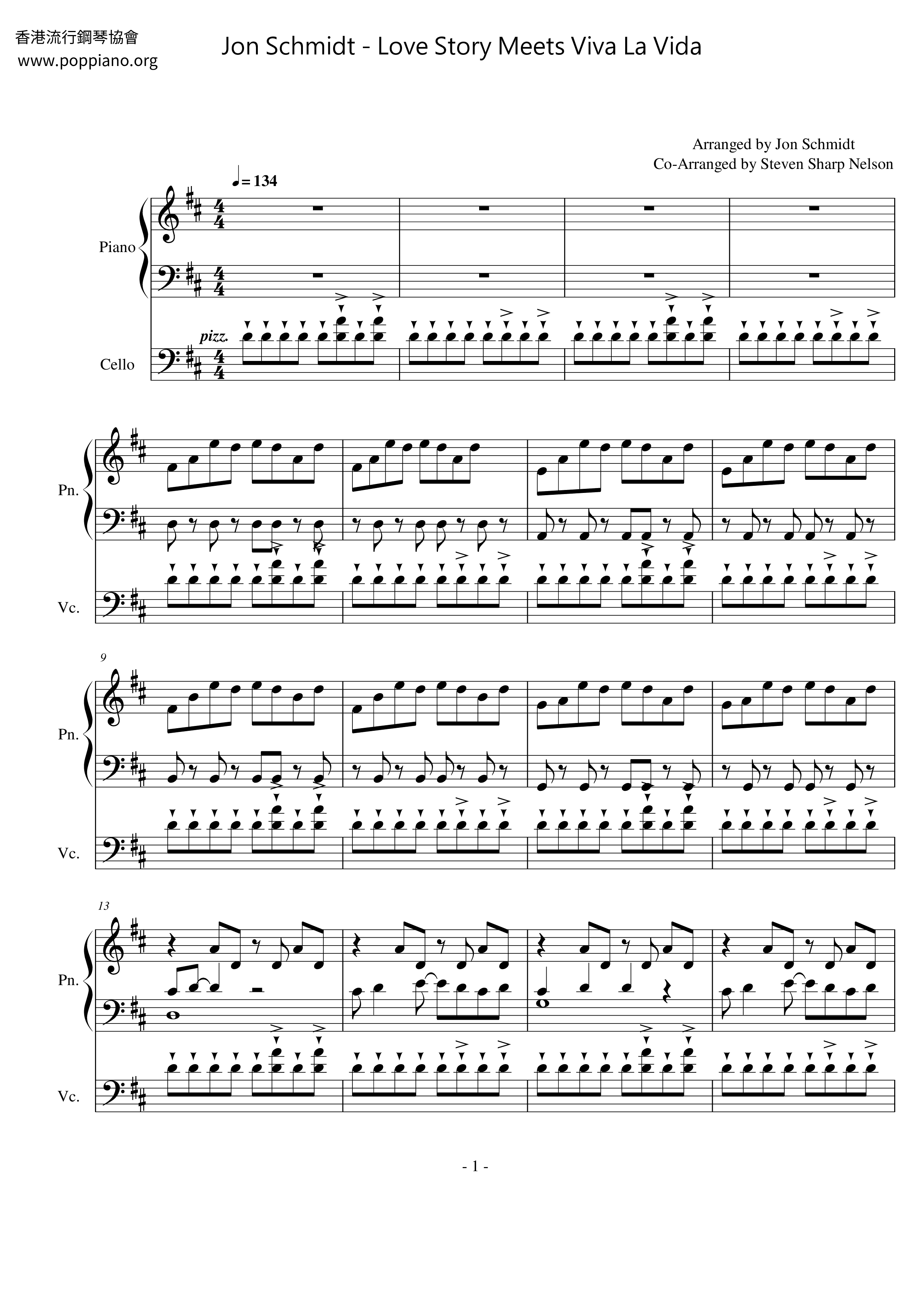 Jon Schmidt Love Story Meets Viva La Vida ピアノ譜pdf 香港ポップピアノ協会 無料pdf楽譜ダウンロード Gakufu Jon Schmidt Love Story Meets Viva La Vida ピアノ譜pdf 香港ポップピアノ協会 無料pdf楽譜ダウンロード Gakufu