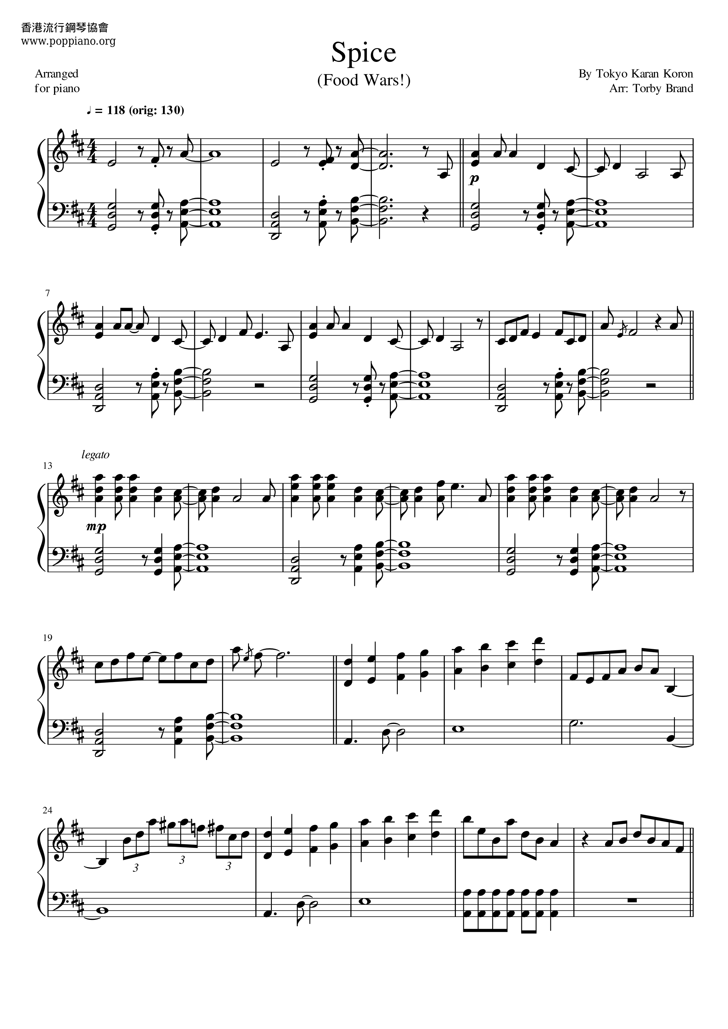 Ultra Tower Food Wars Spice Sheet Music Pdf 食戟のソーマ 楽譜 Free Score Download Ultra Tower Food Wars Spice Sheet Music Pdf 食戟のソーマ 楽譜 Free Score Download