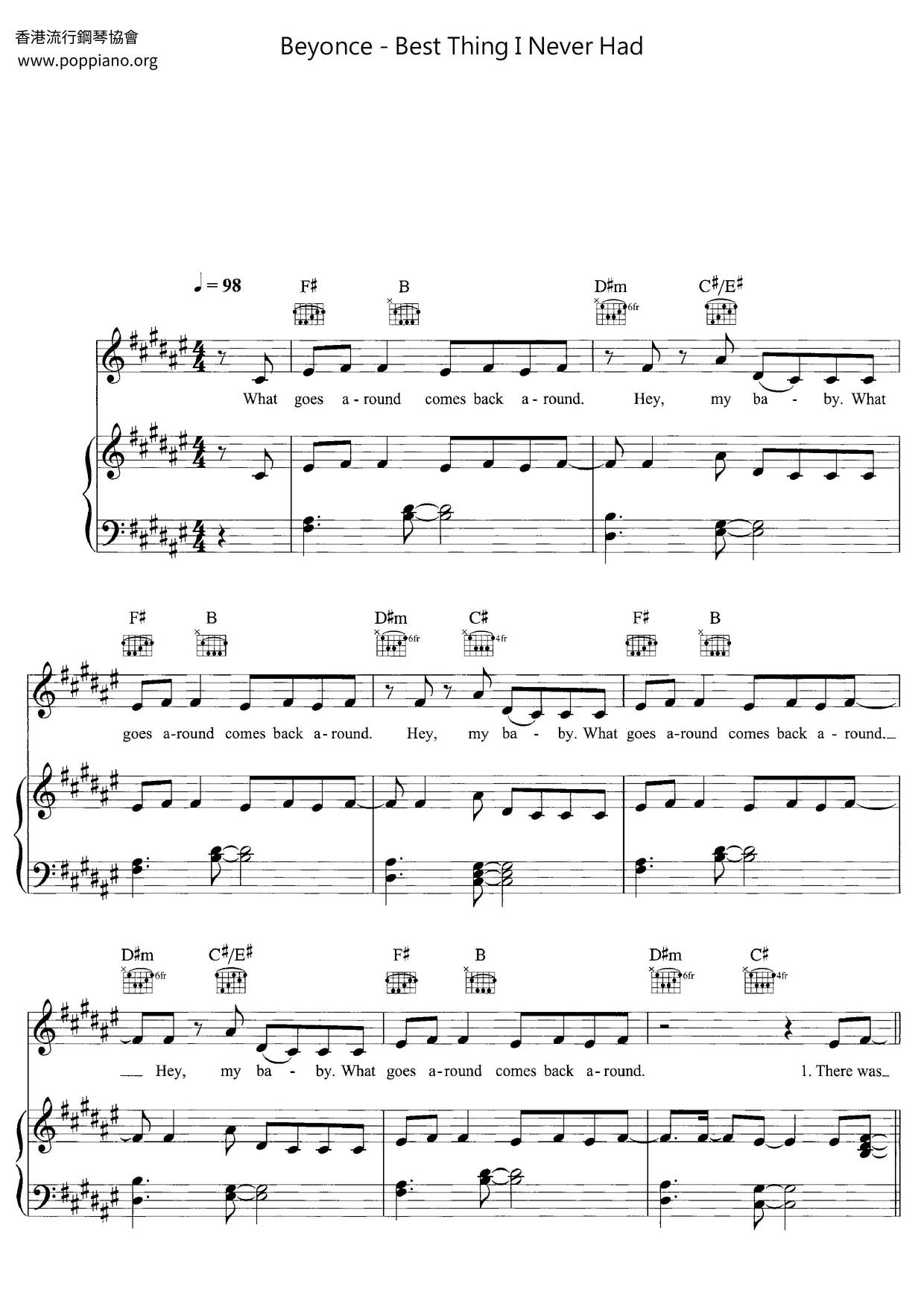 Beyonce Best Thing I Never Had Sheet Music Pdf Free Score Download Beyonce Best Thing I Never Had Sheet Music Pdf Free Score Download