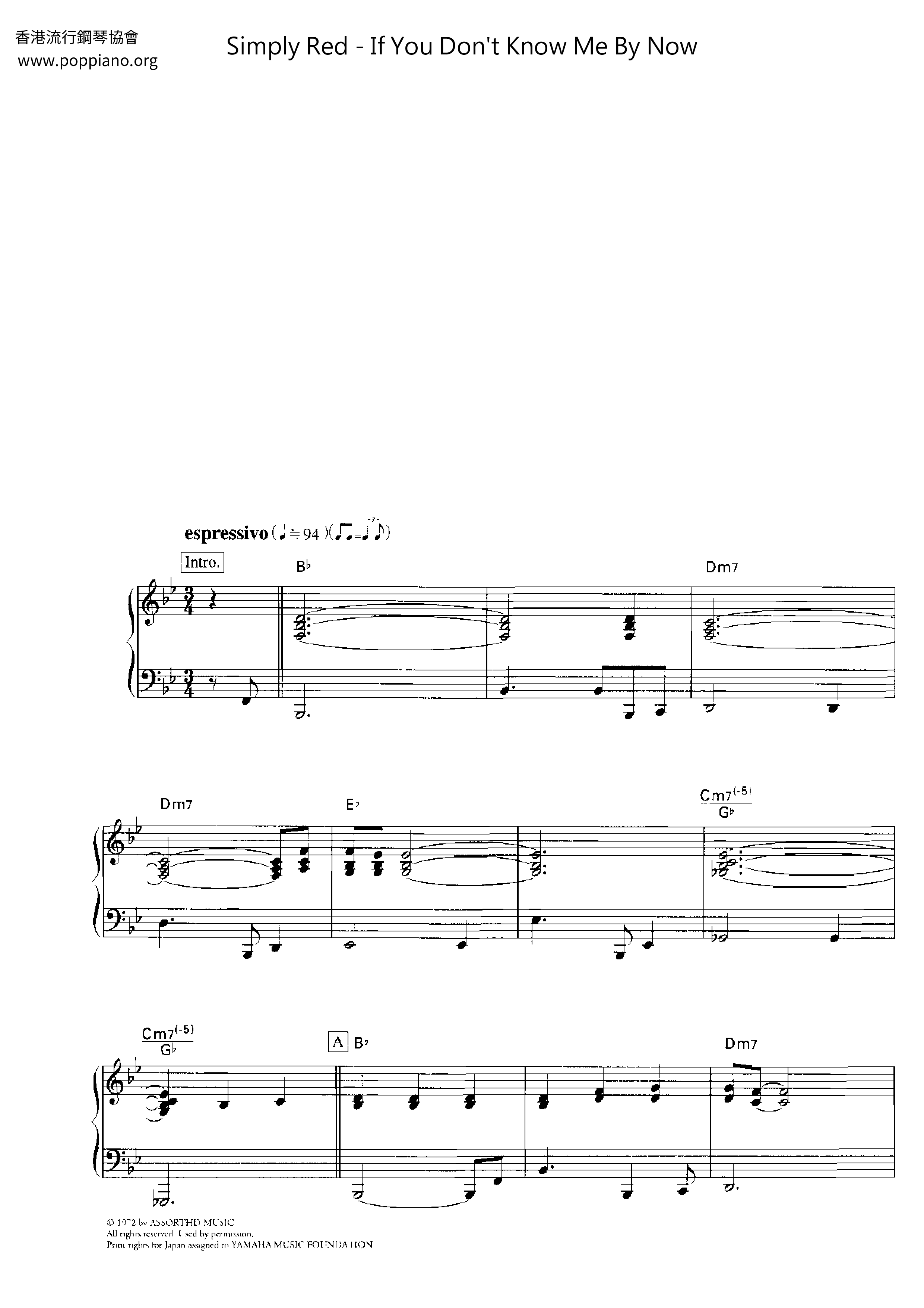 Simply Red If You Don T Know Me By Now Sheet Music Pdf Free Score Download Simply Red If You Don T Know Me By Now Sheet Music Pdf Free Score Download