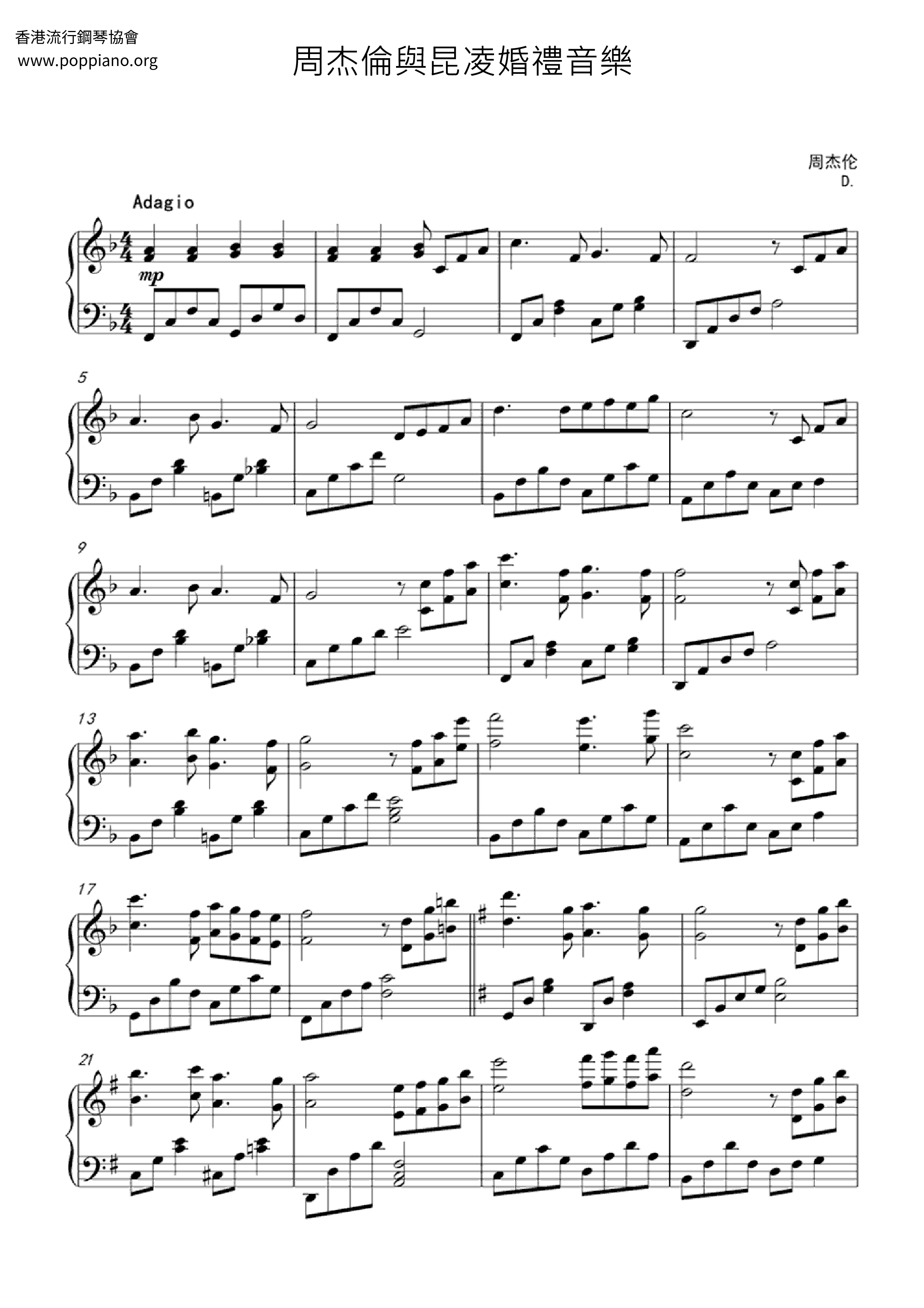 Jay's Wedding Score
