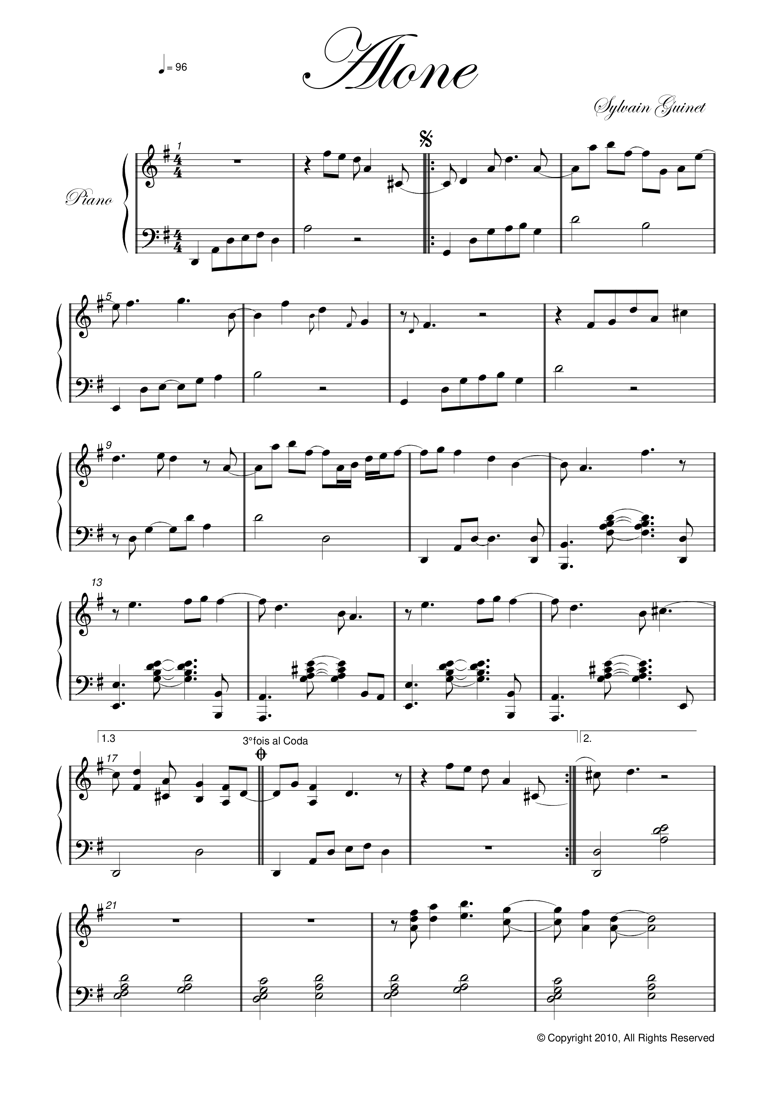 Alone Score