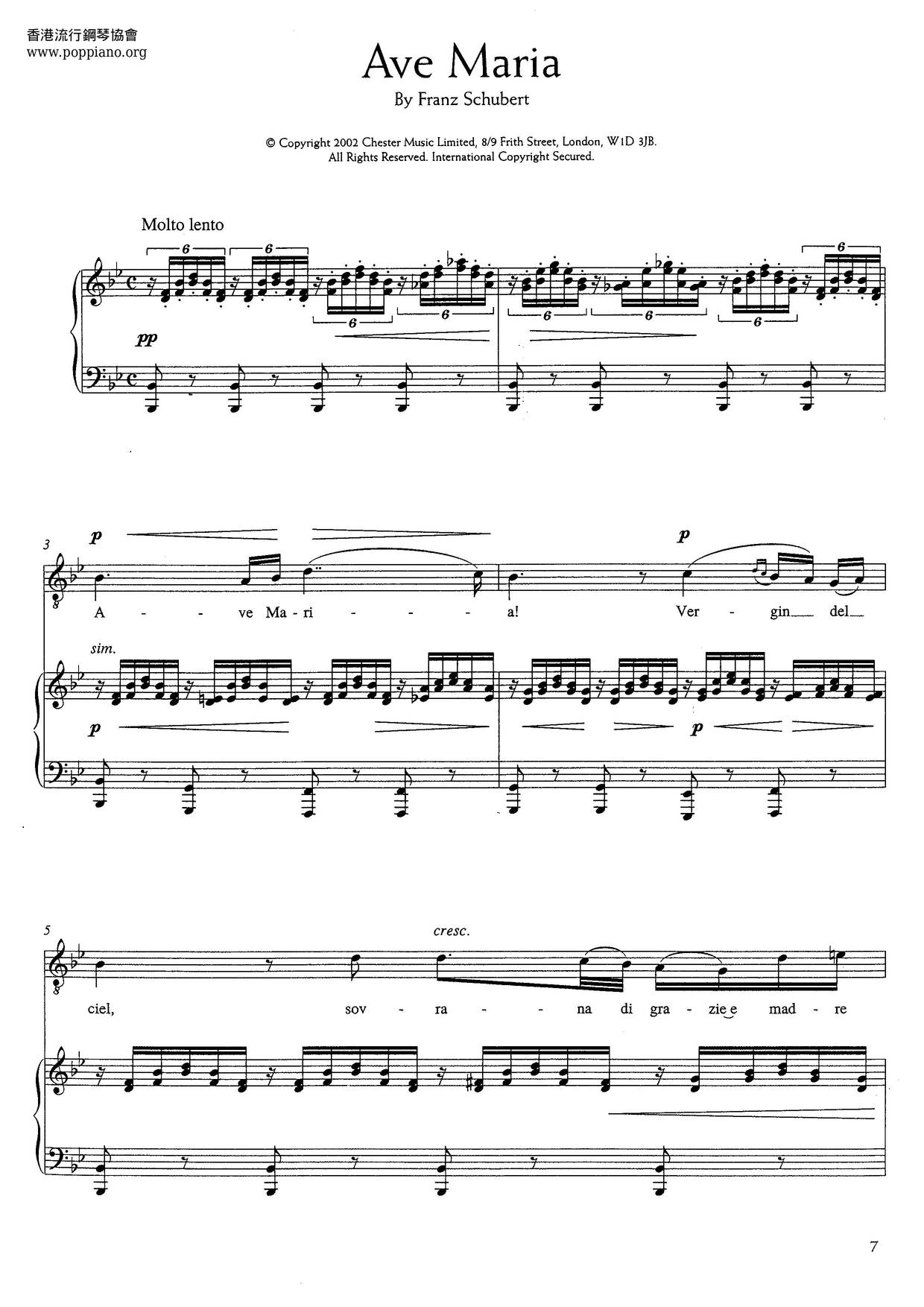 Schubert Ave Maria D 9 Op 52 No 6 Sheet Music Pdf Free Score Download