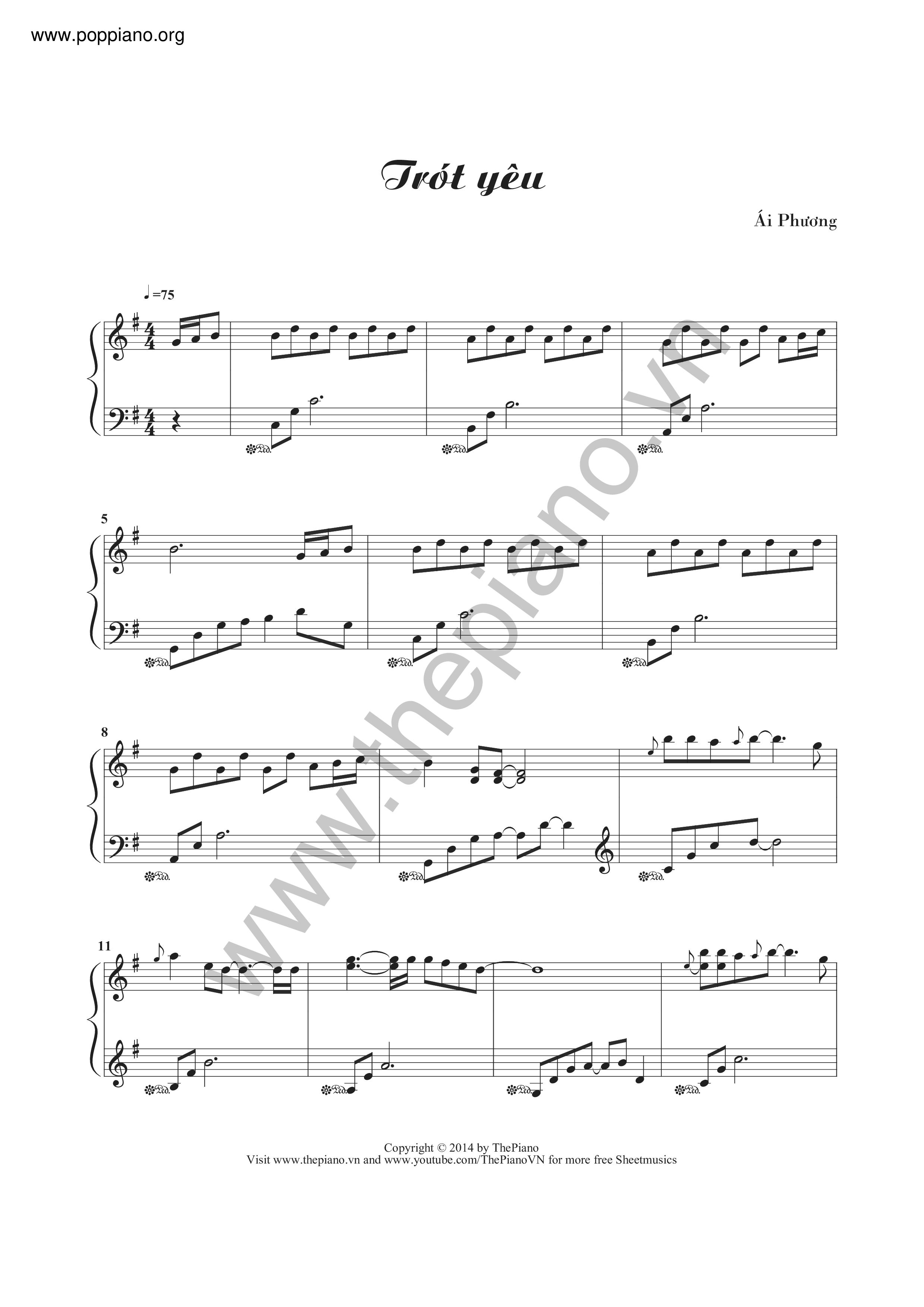 Trung Quan Trot Yeu Sheet Music Pdf Free Score Download