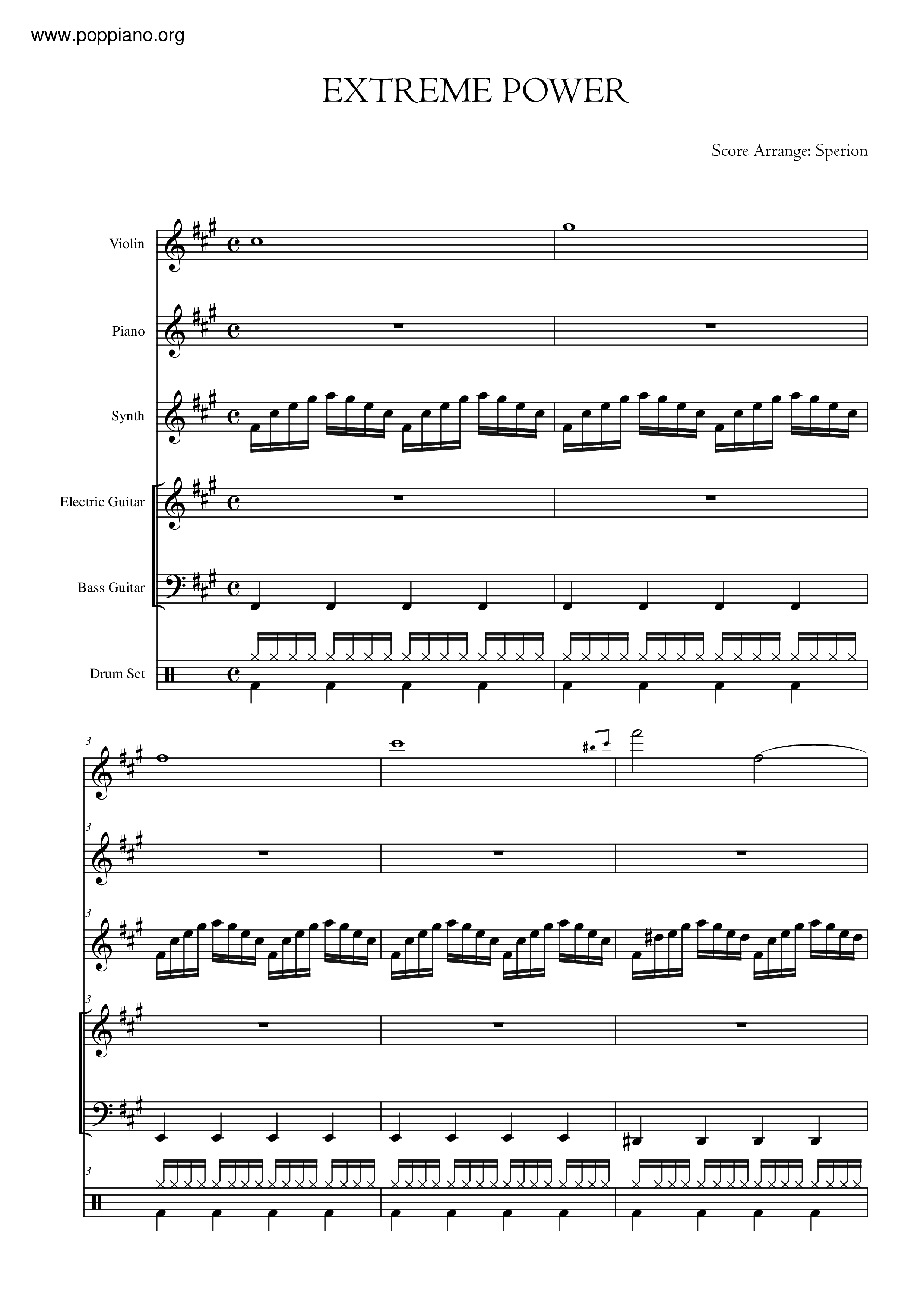 [Title Theme]琴譜