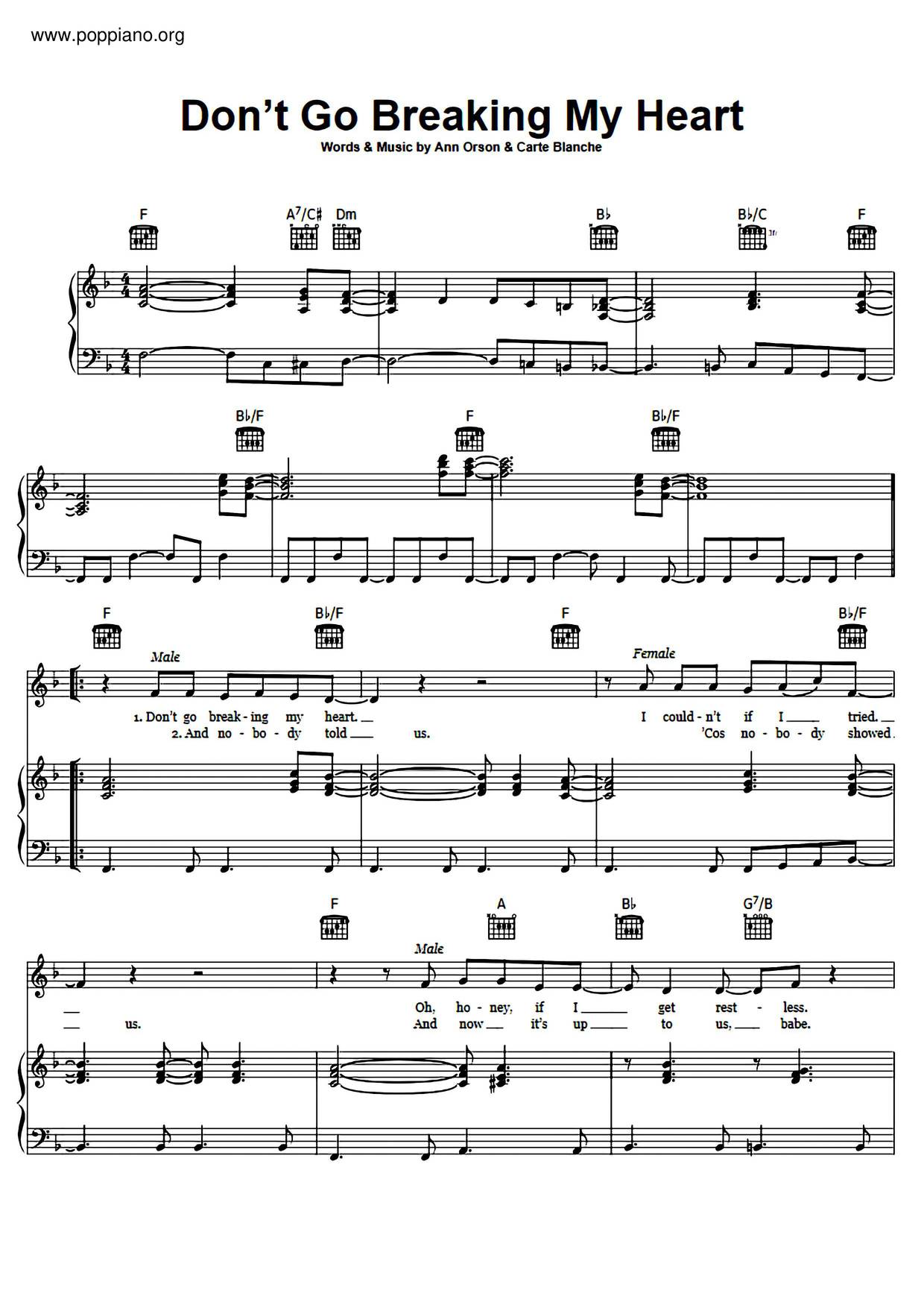 Elton John Don T Go Breaking My Heart Sheet Music Pdf Free Score Download Elton John Don T Go Breaking My Heart Sheet Music Pdf Free Score Download