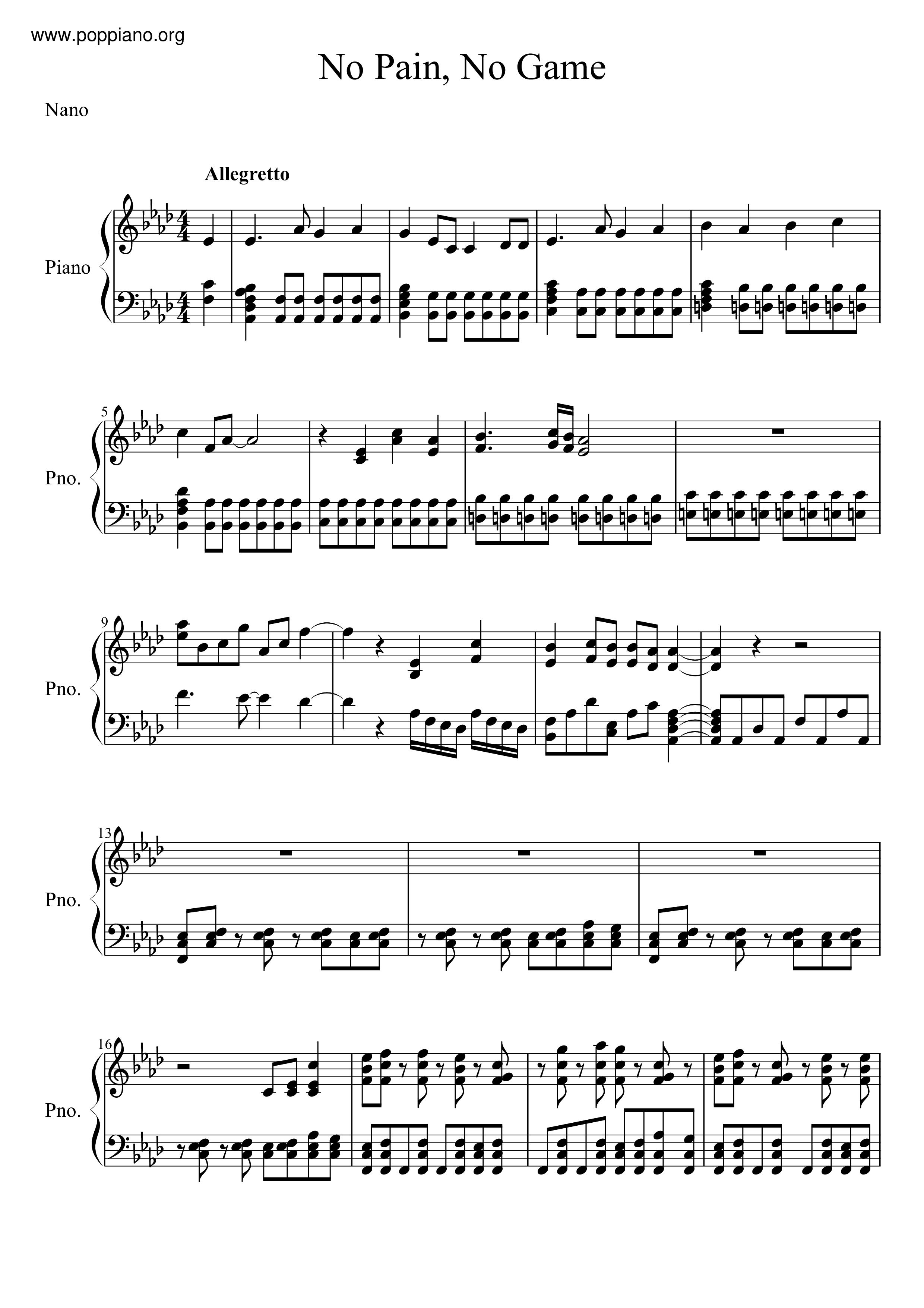 Btooom No Pain No Game Sheet Music Pdf Free Score Download Btooom No Pain No Game Sheet Music Pdf Free Score Download