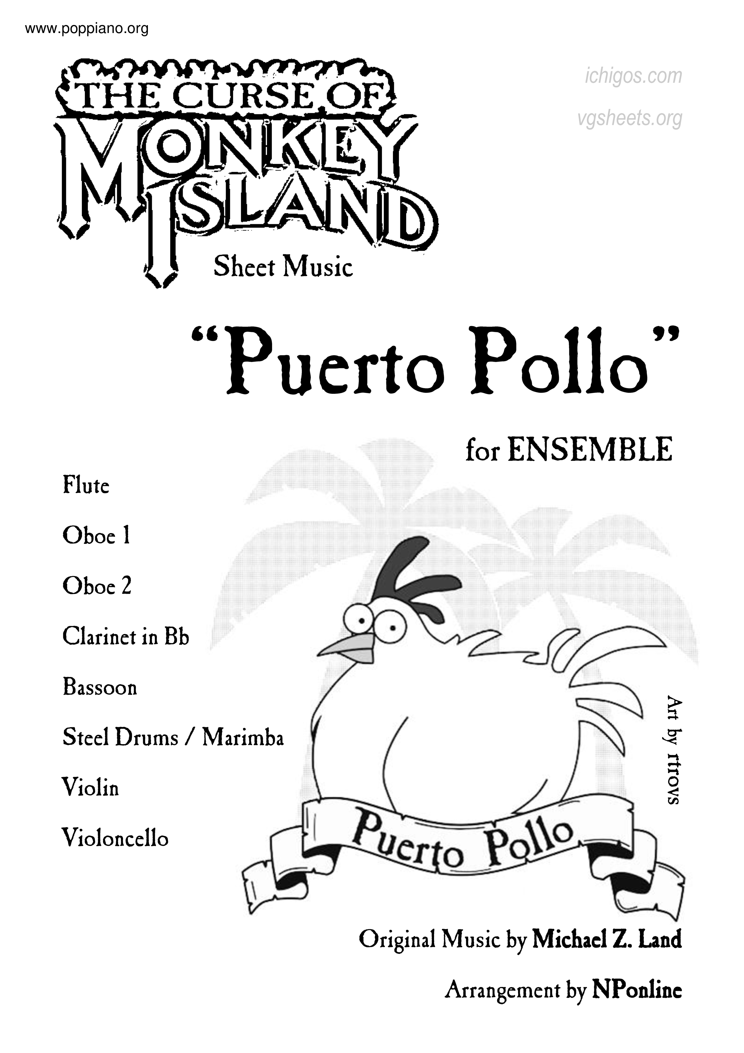 Puerto Pollo琴譜