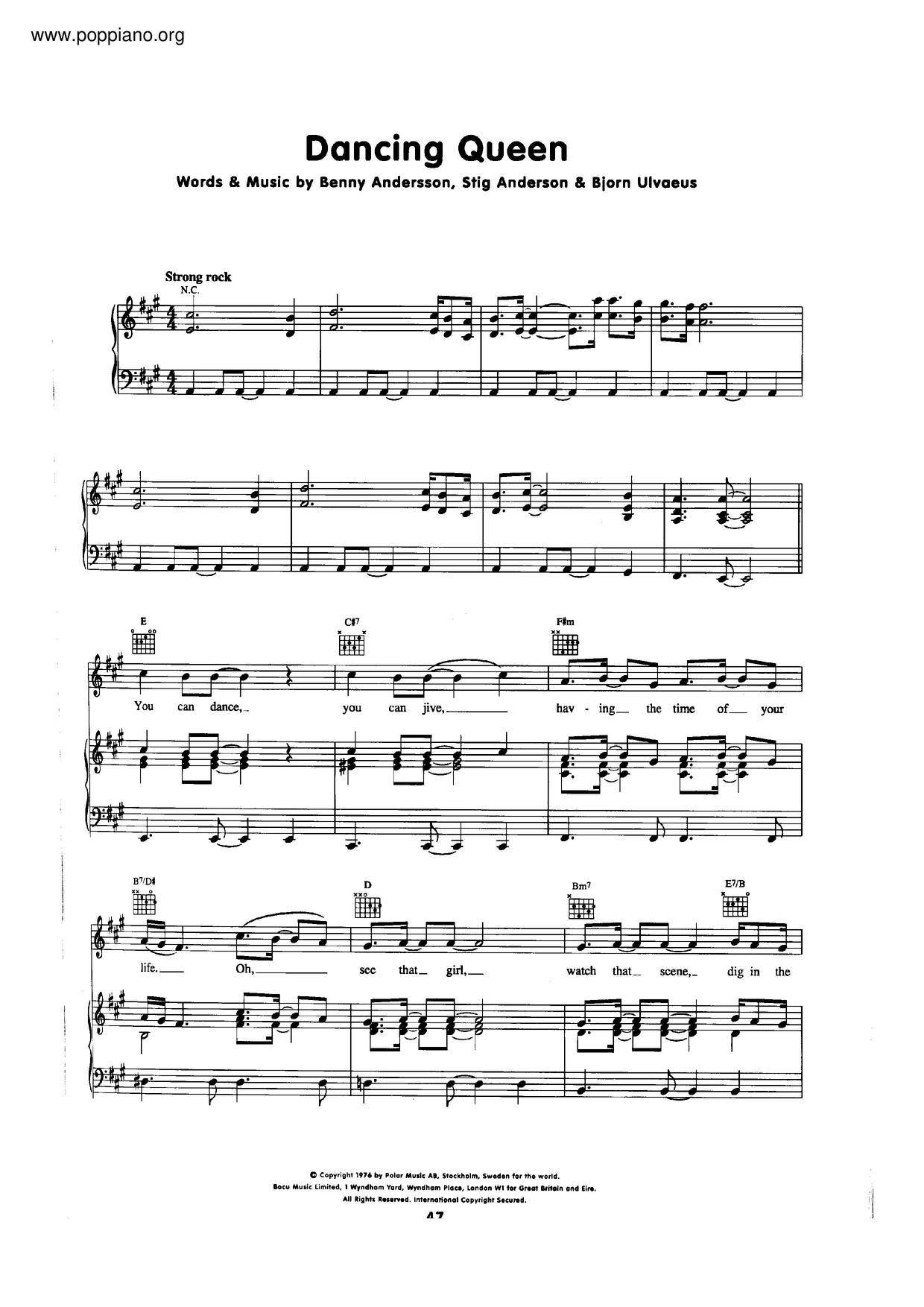 Chord: Drama Queen - tab, song lyric, sheet, guitar, ukulele | chords.vip