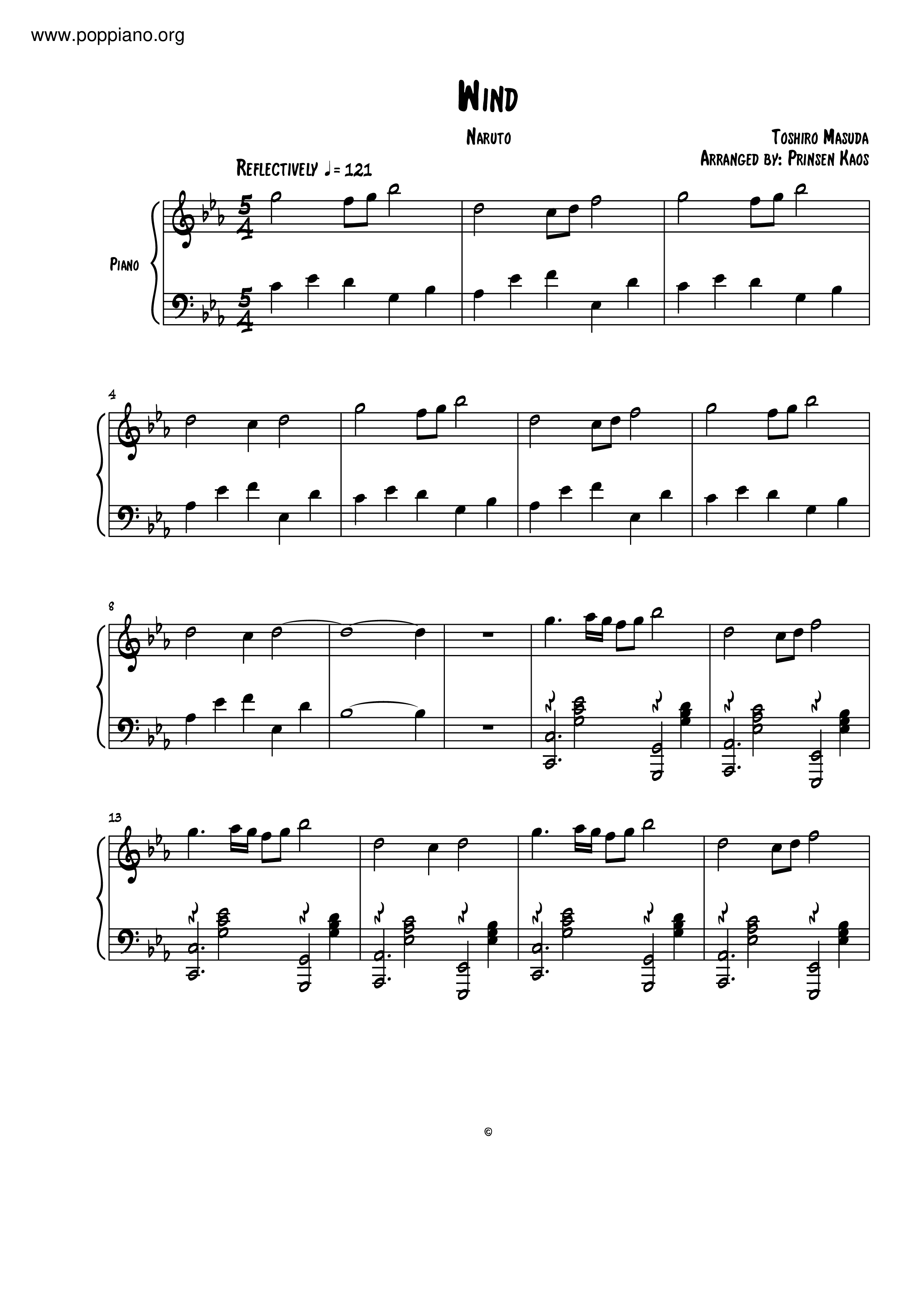 Naruto ナルト Wind ピアノ譜pdf 香港ポップピアノ協会 無料pdf楽譜ダウンロード Gakufu Naruto ナルト Wind ピアノ譜pdf 香港ポップピアノ協会 無料pdf楽譜ダウンロード Gakufu