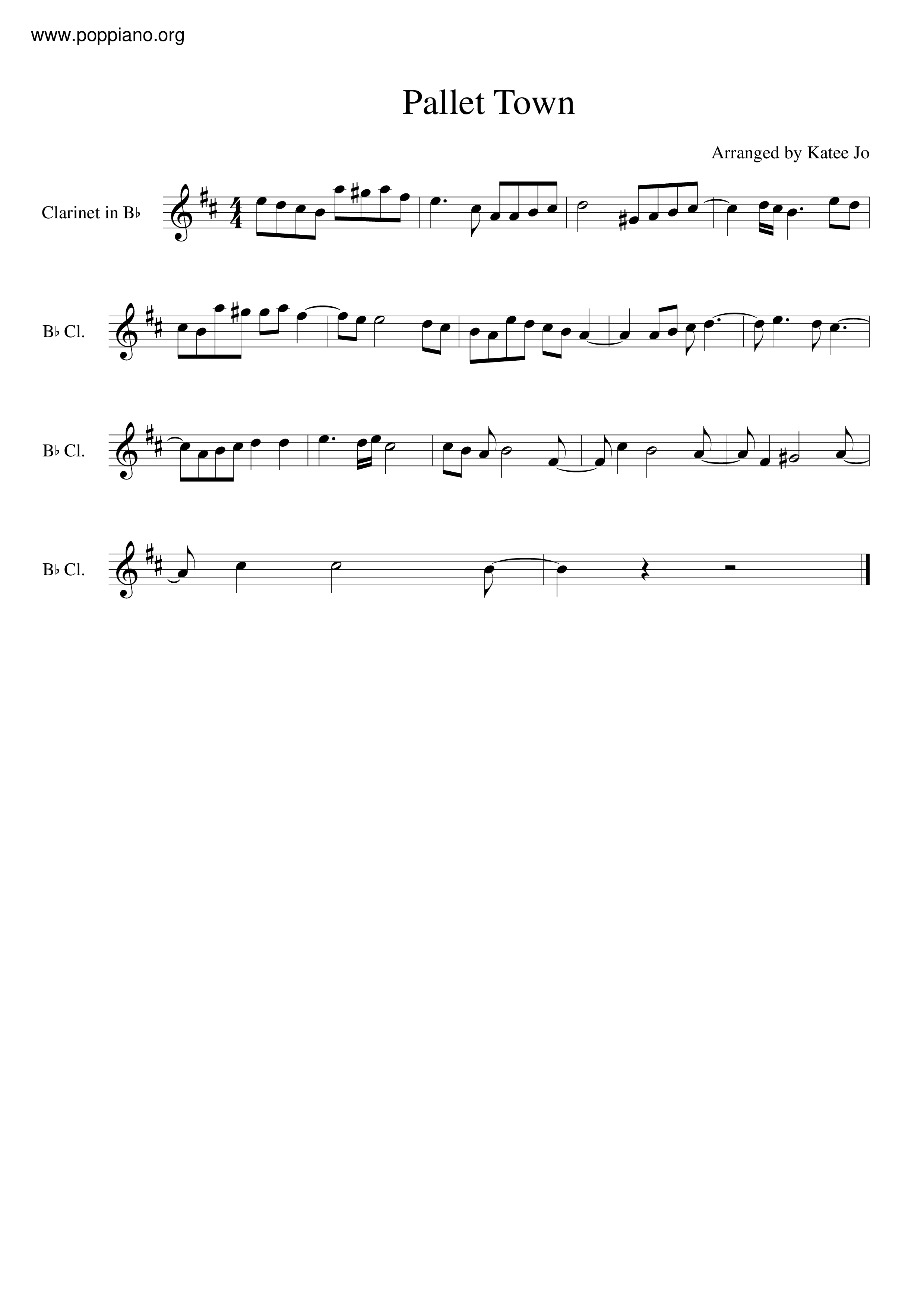 ポケットモンスター Pallet Town ピアノ譜pdf 香港ポップピアノ協会 無料pdf楽譜ダウンロード Gakufu