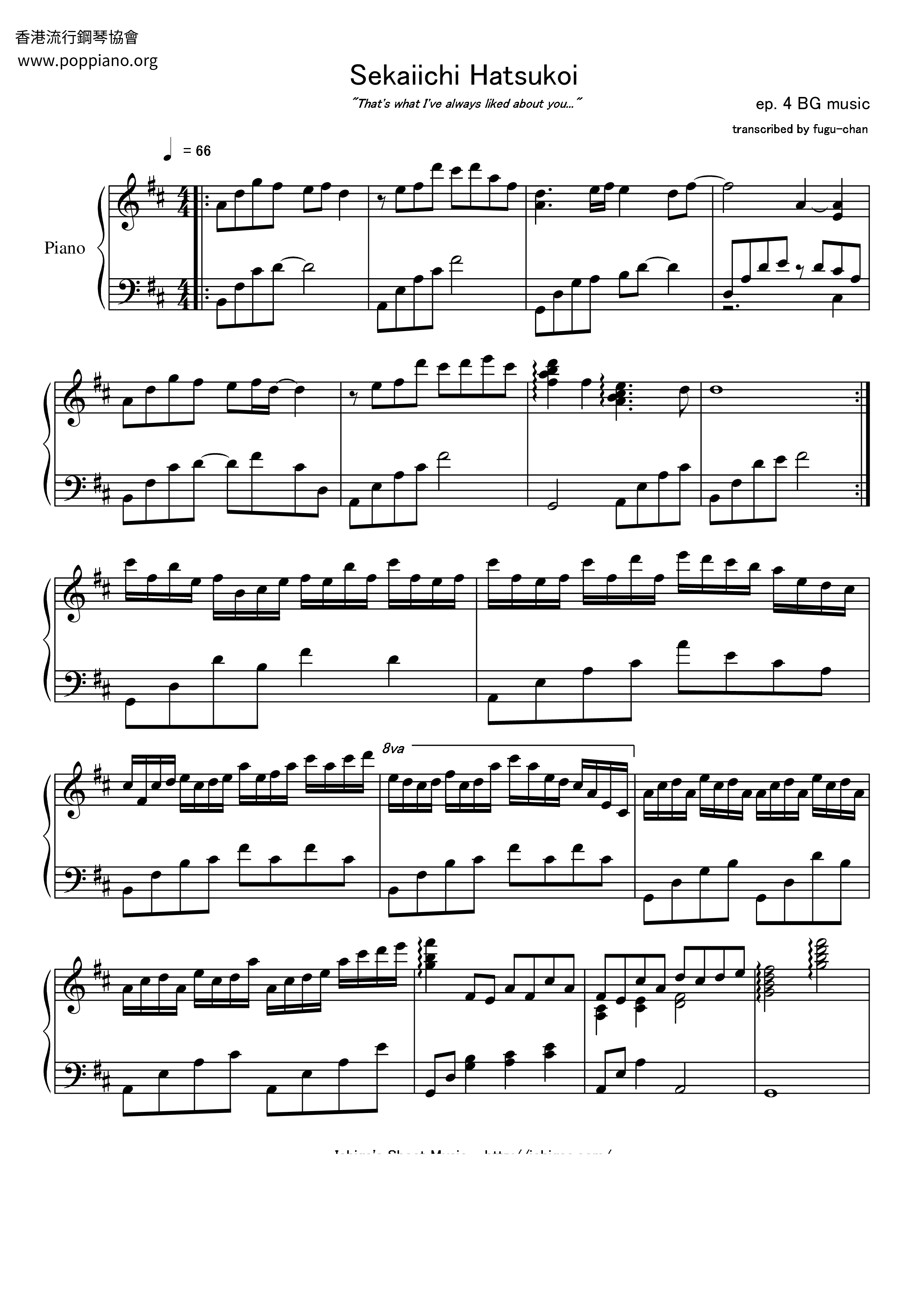 Ep 4 Bg Music琴譜