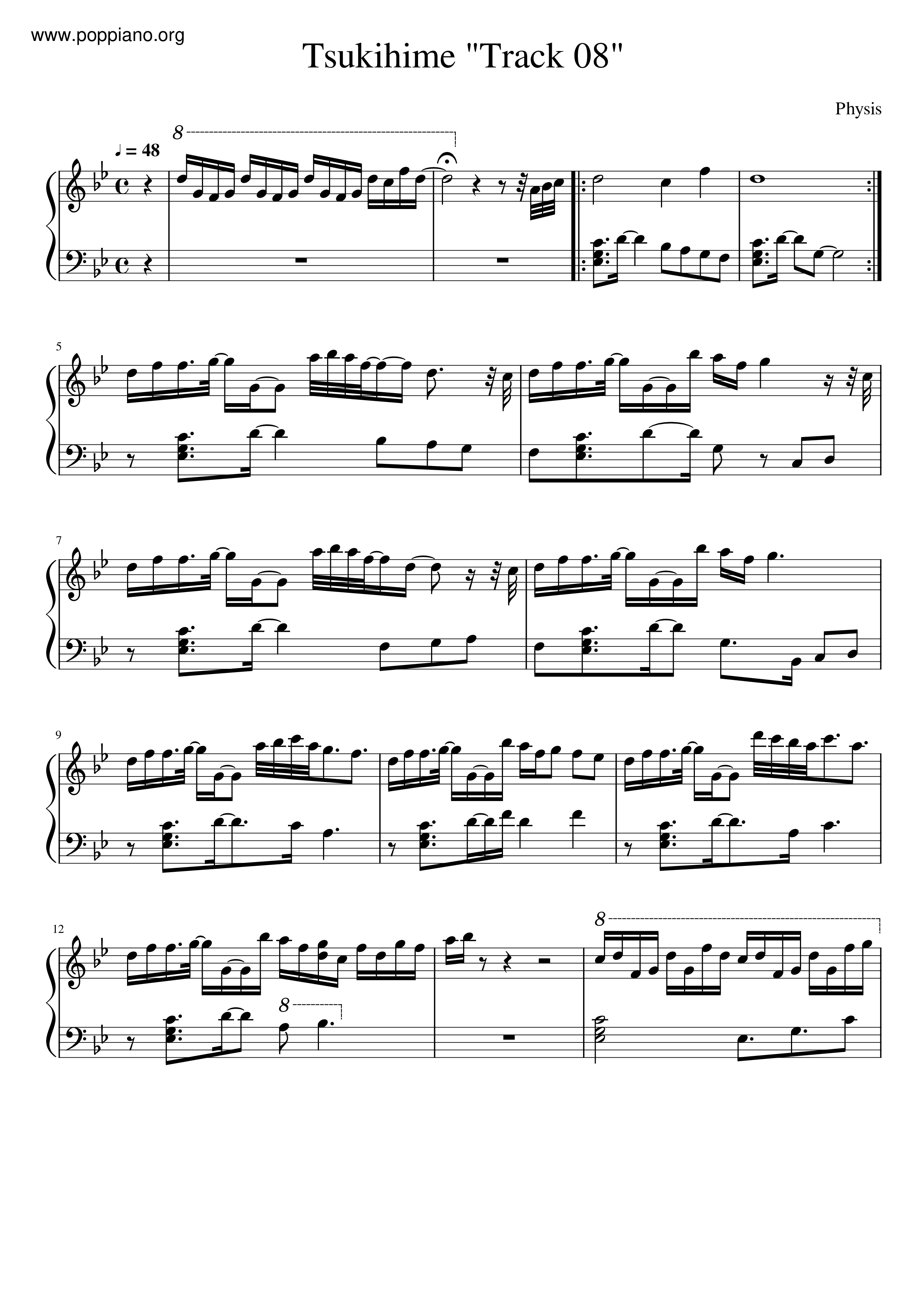 月姫 ゲーム Track 08 ピアノ譜pdf 香港ポップピアノ協会 無料pdf楽譜ダウンロード Gakufu 月姫 ゲーム Track 08 ピアノ譜pdf 香港ポップピアノ協会 無料pdf楽譜ダウンロード Gakufu