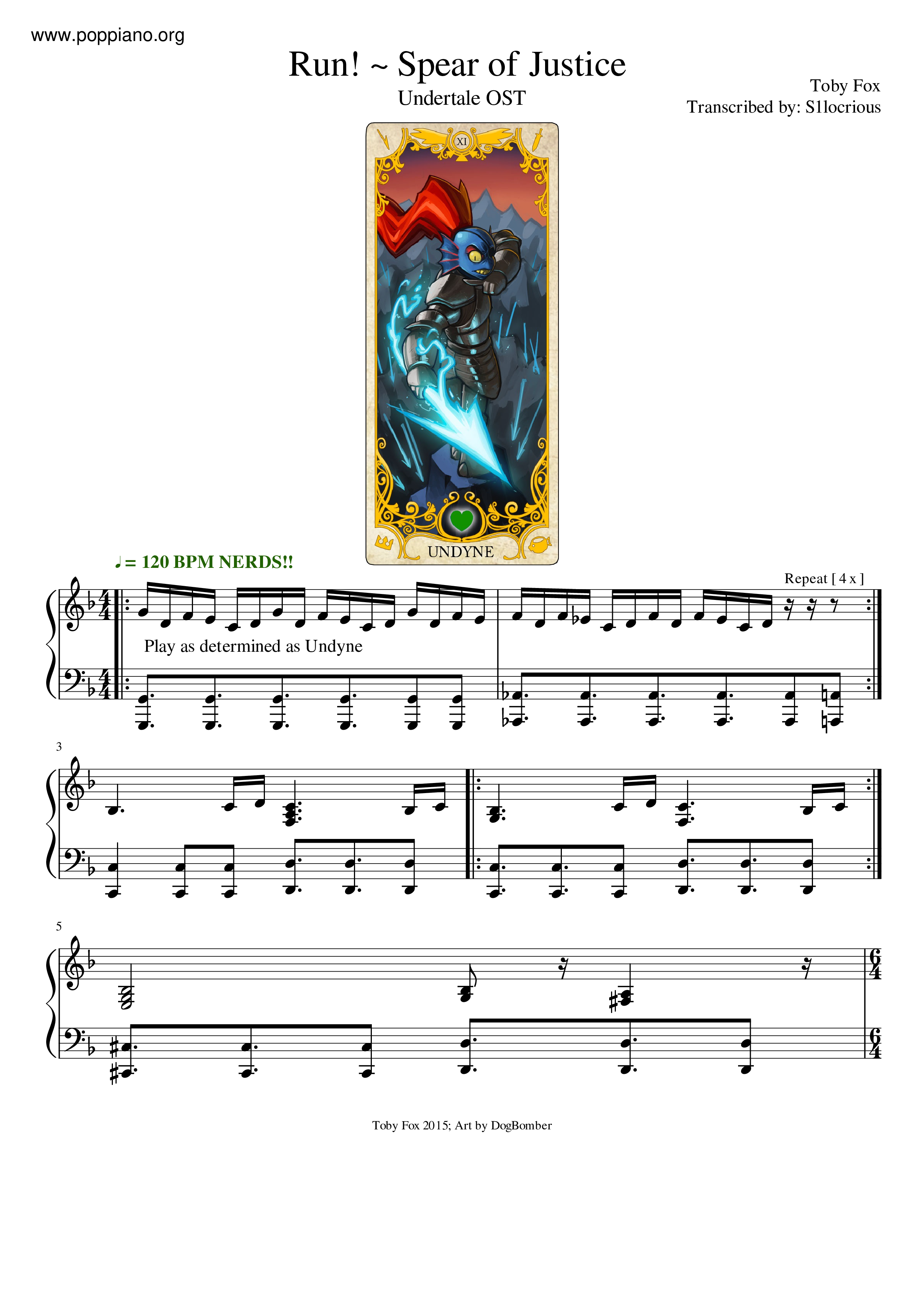 Undertale Run Spear Of Justice Sheet Music Pdf Free Score Download Undertale Run Spear Of Justice Sheet Music Pdf Free Score Download
