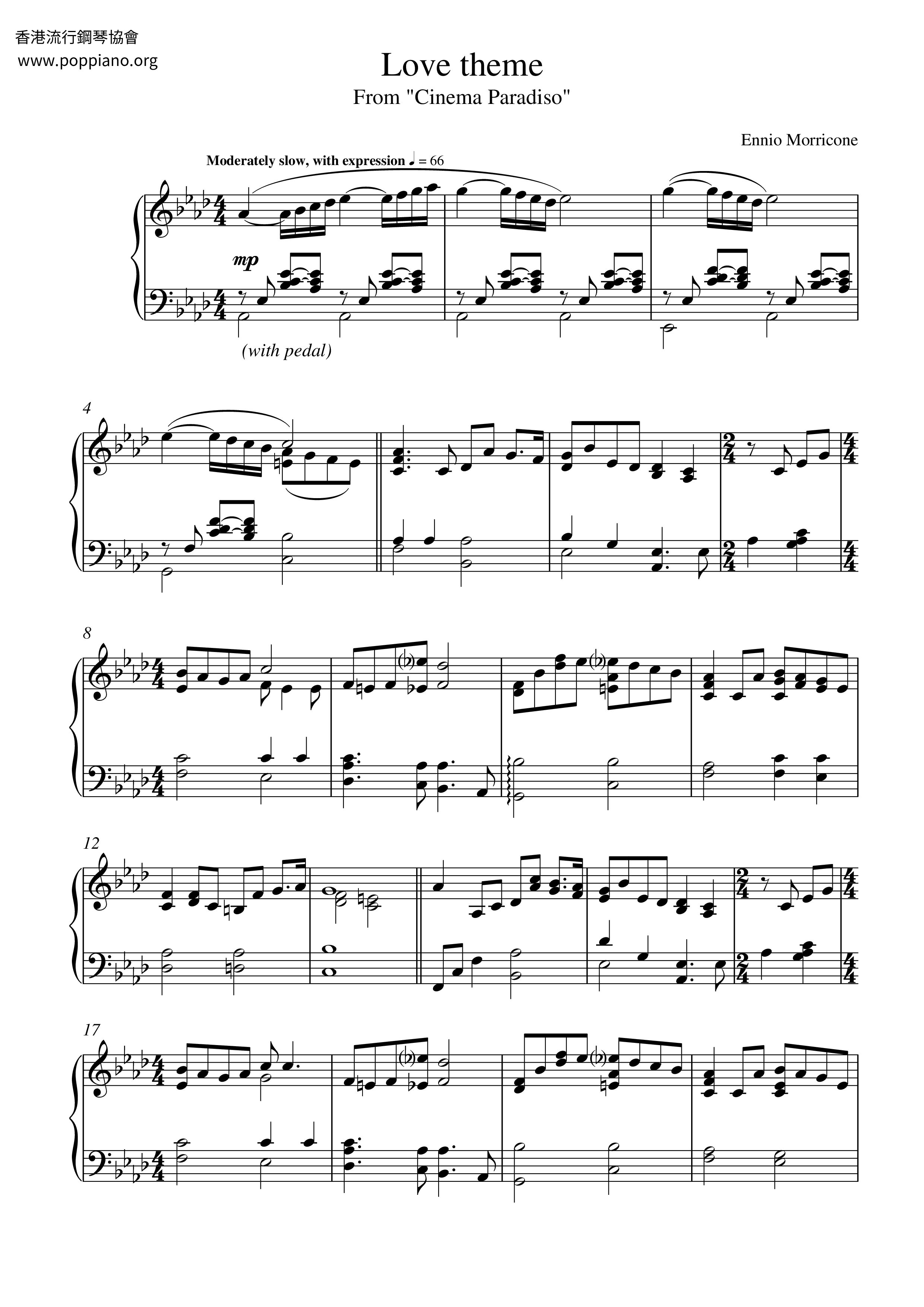 Cinema Paradiso Love Themeall Versions Sheet Music Piano Score Free Pdf Download Hk Pop Piano Academy
