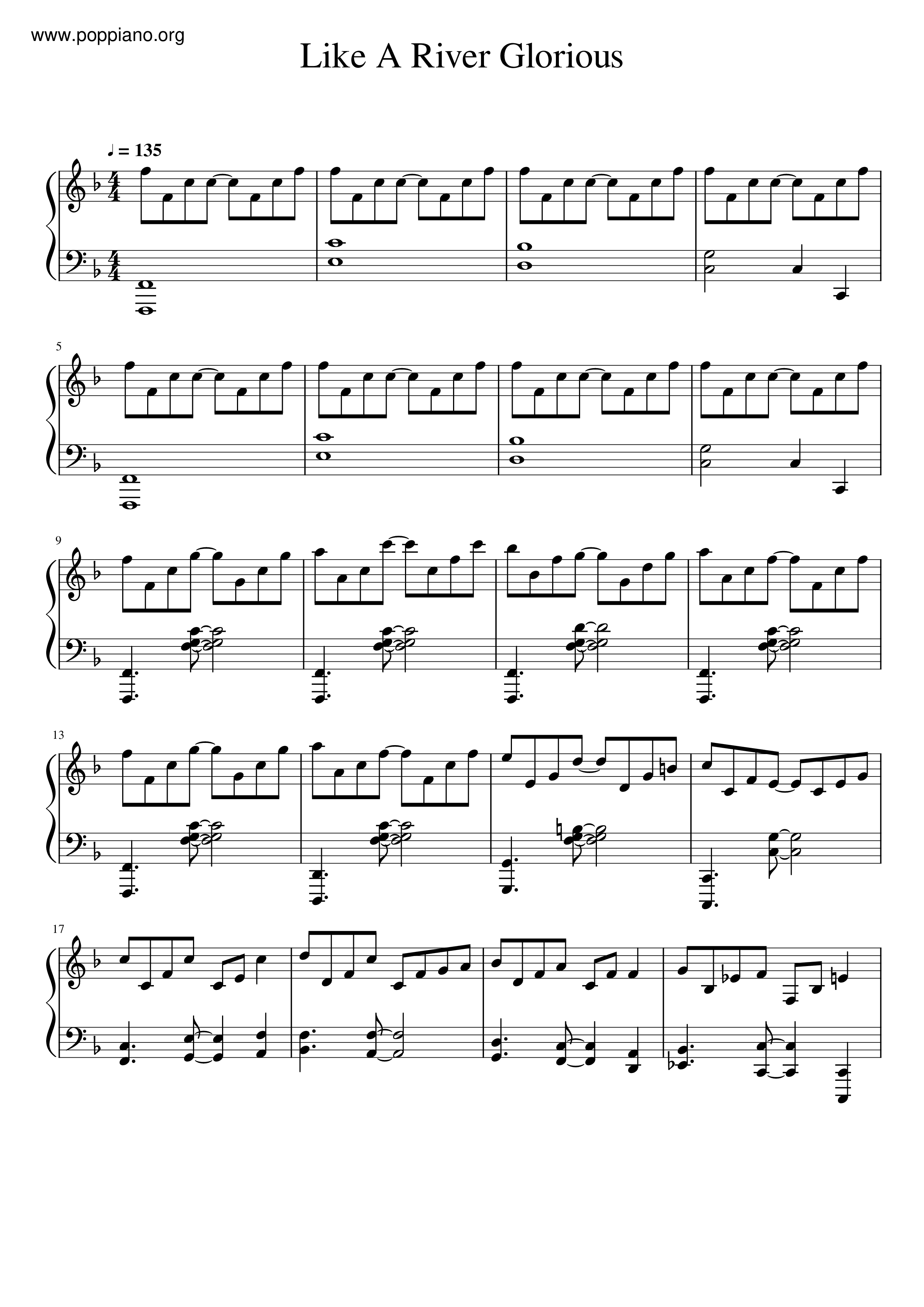 Hymn Like A River Glorious Sheet Music Pdf Free Score Download  hymn-like-a-river-glorious-sheet-music-pdf-free-score-download