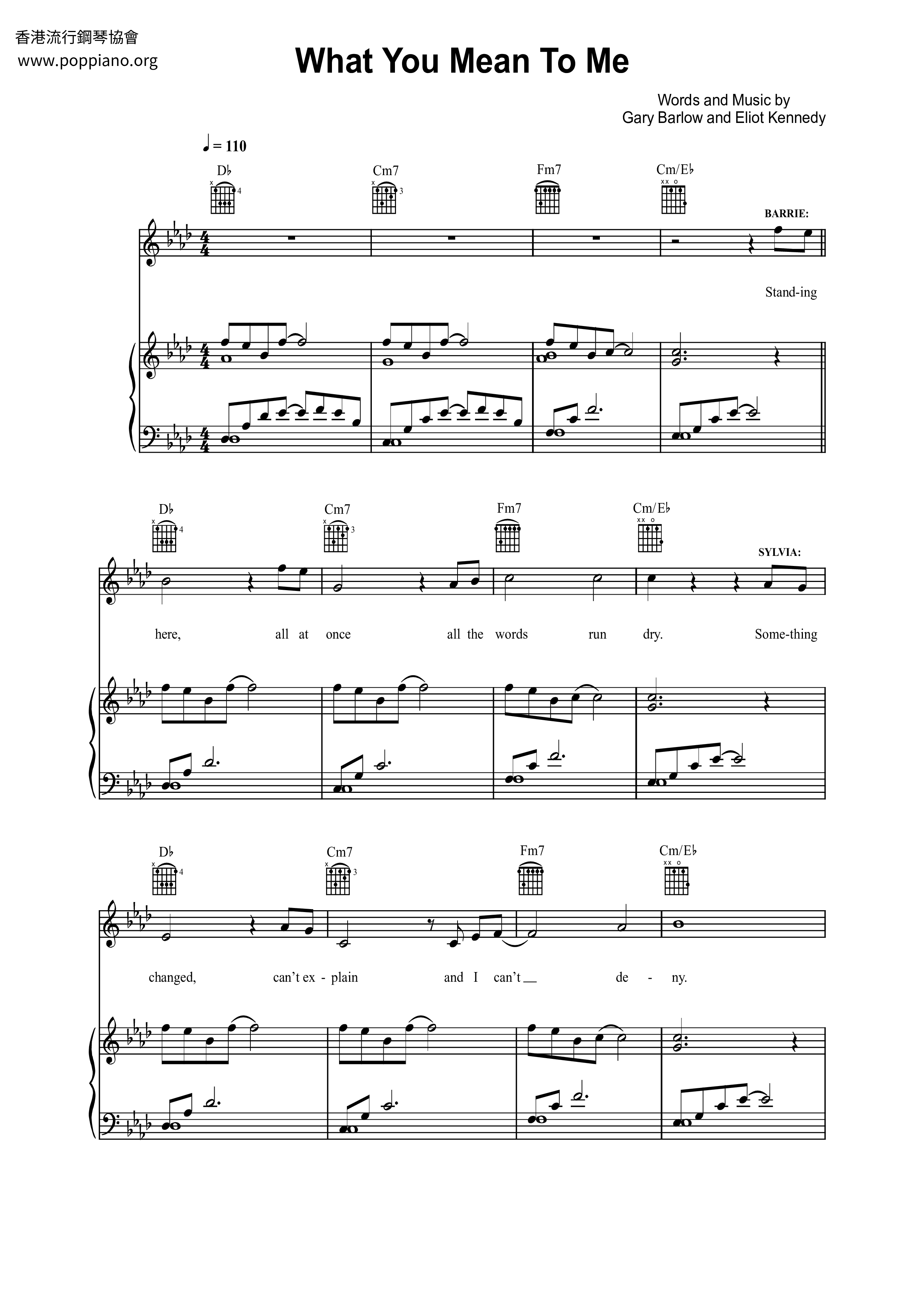 What You Mean To Me Finding Neverland Finding Neverland-What You Mean To Me Sheet Music pdf, - Free Score