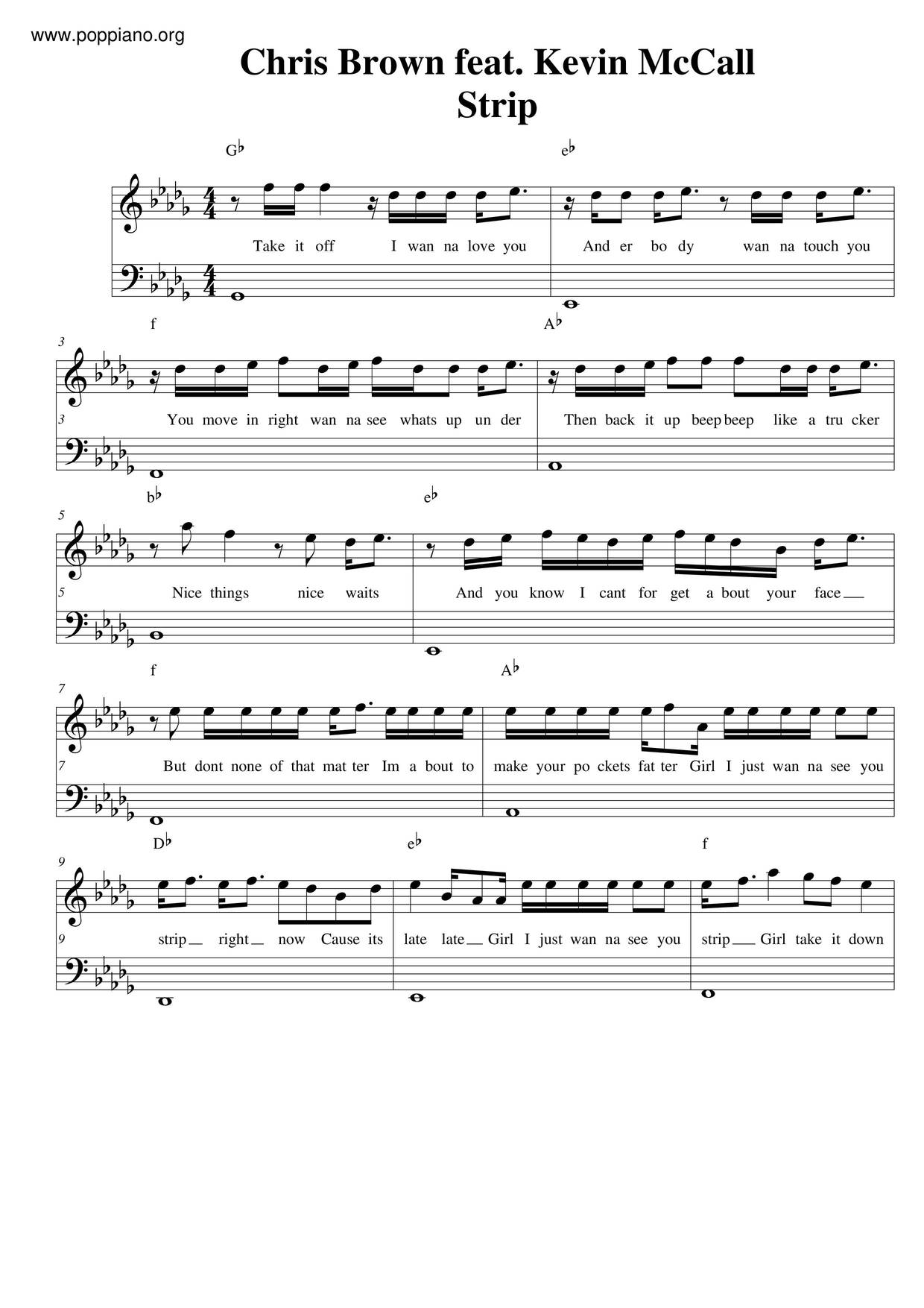 16 Next To You Chris Brown Piano Sheet Music Png Piano Music Free
