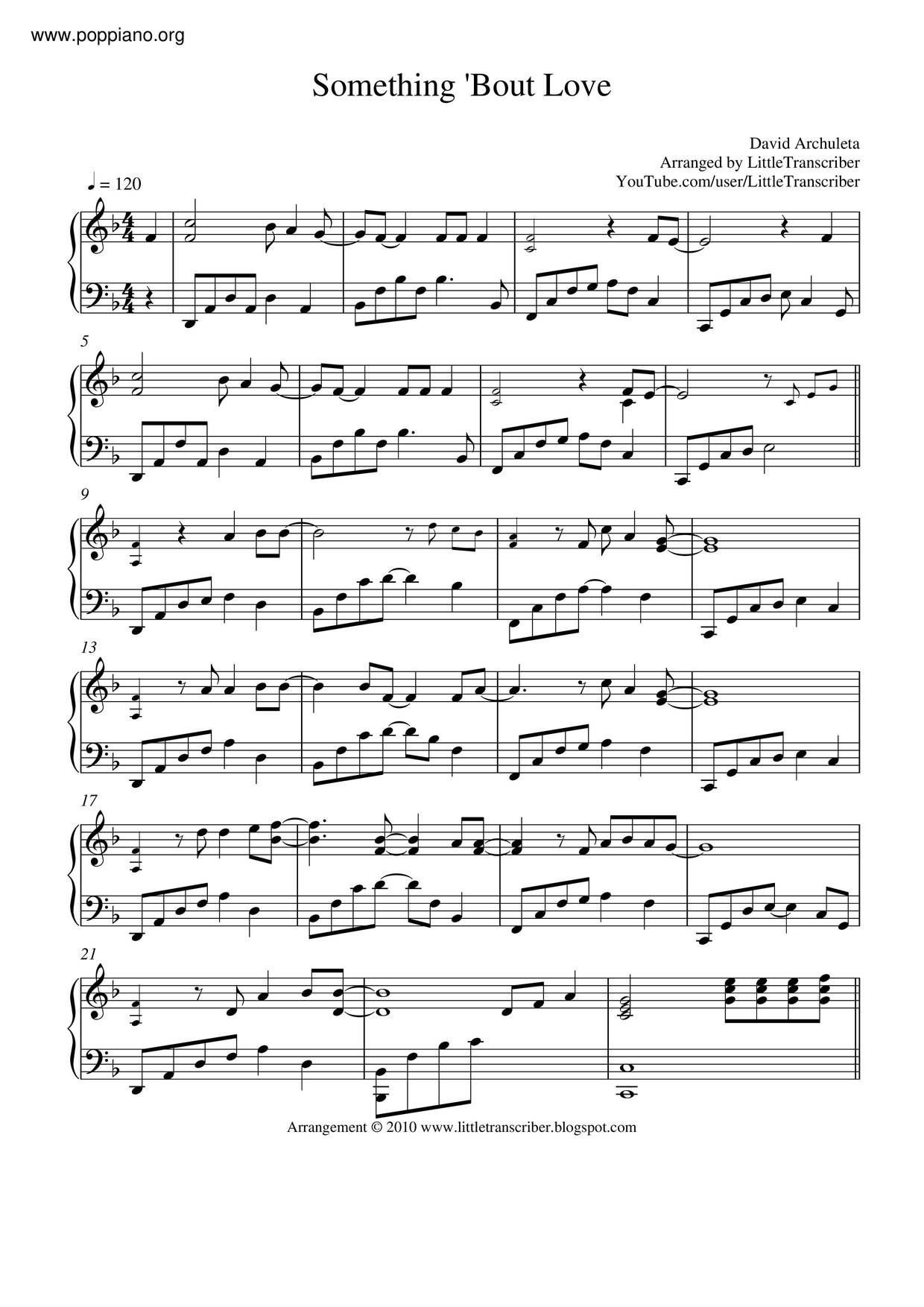Something 'Bout Love琴譜