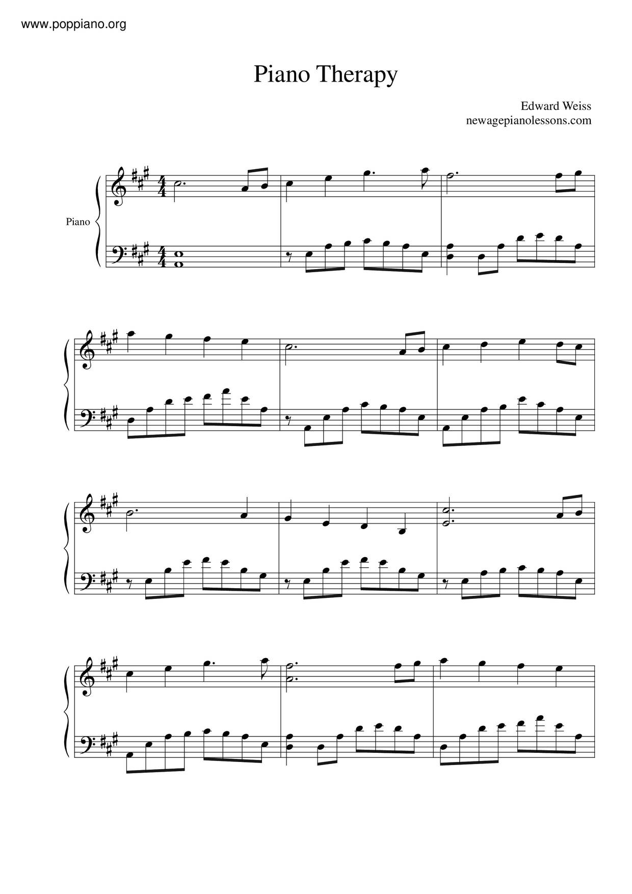 Piano Therapy琴譜