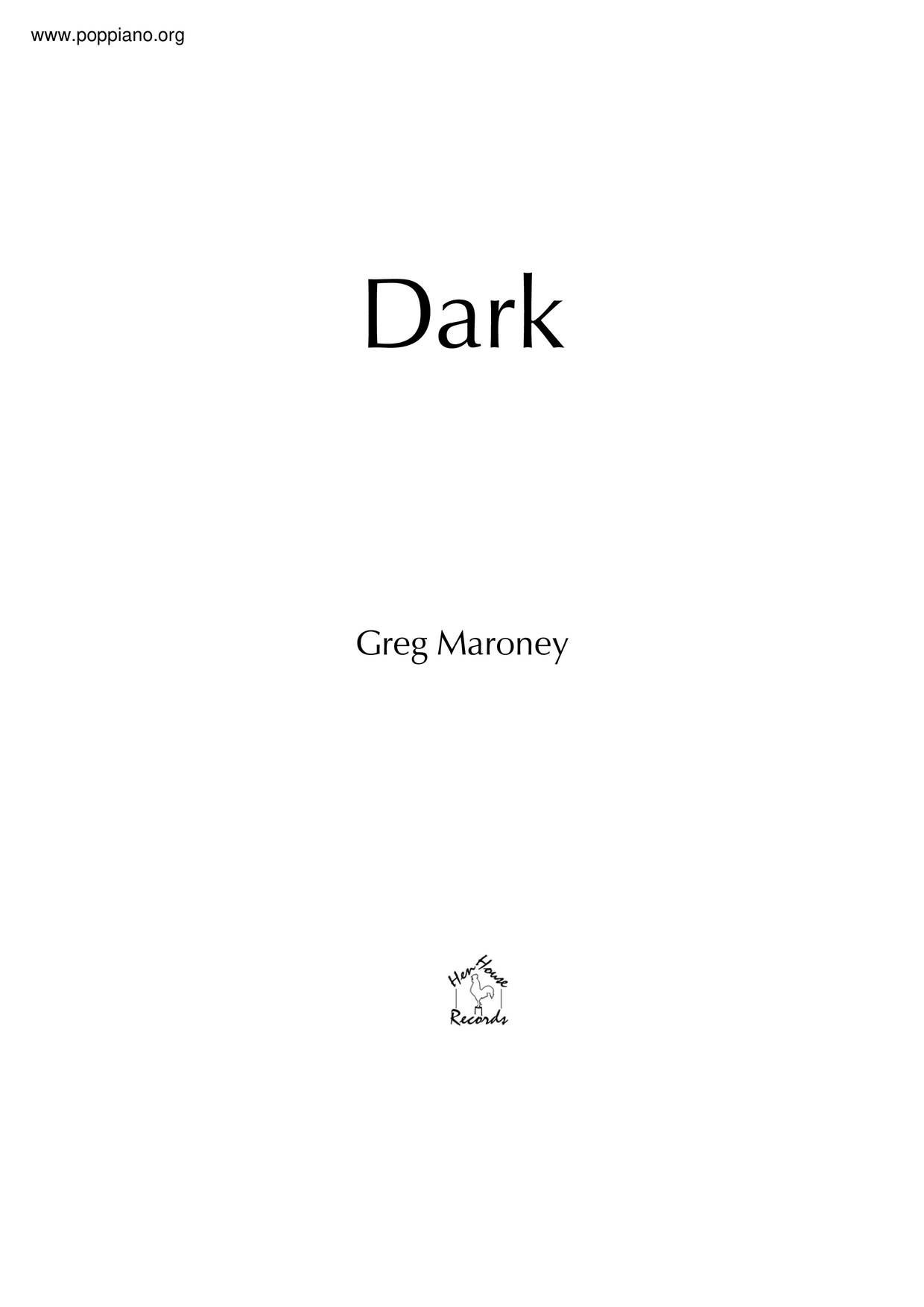 Dark琴譜